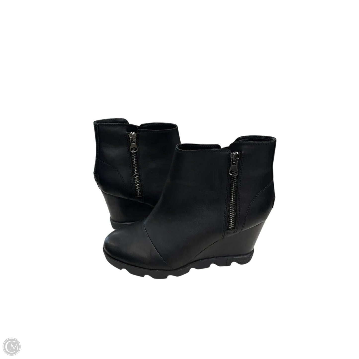 Boots Ankle Heels By Sorel In Black, Size: 10