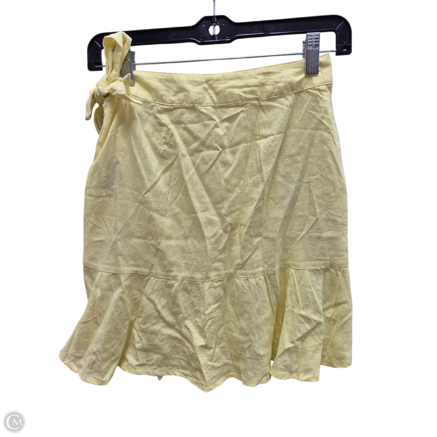 Skirt Mini & Short By Free People In Yellow, Size: 0