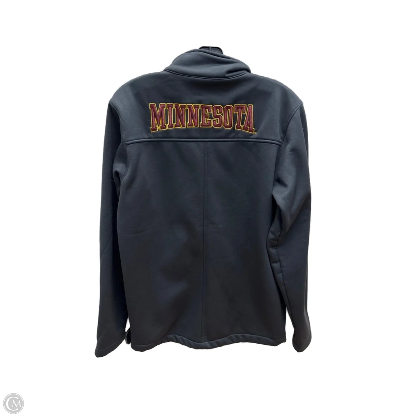Athletic Jacket By Under Armour In Black & Yellow, Size: L