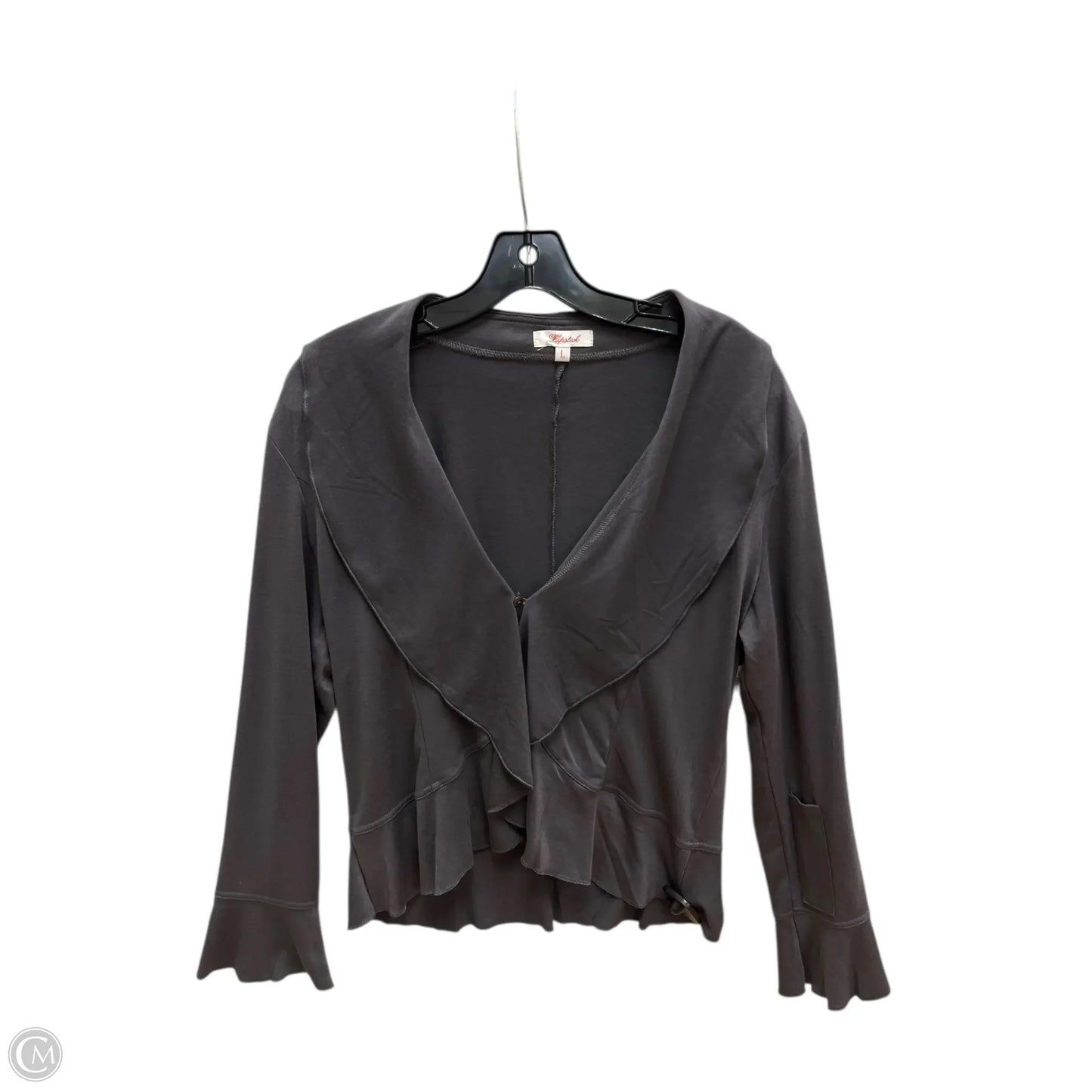 Top Long Sleeve By Clothes Mentor In Grey, Size: L