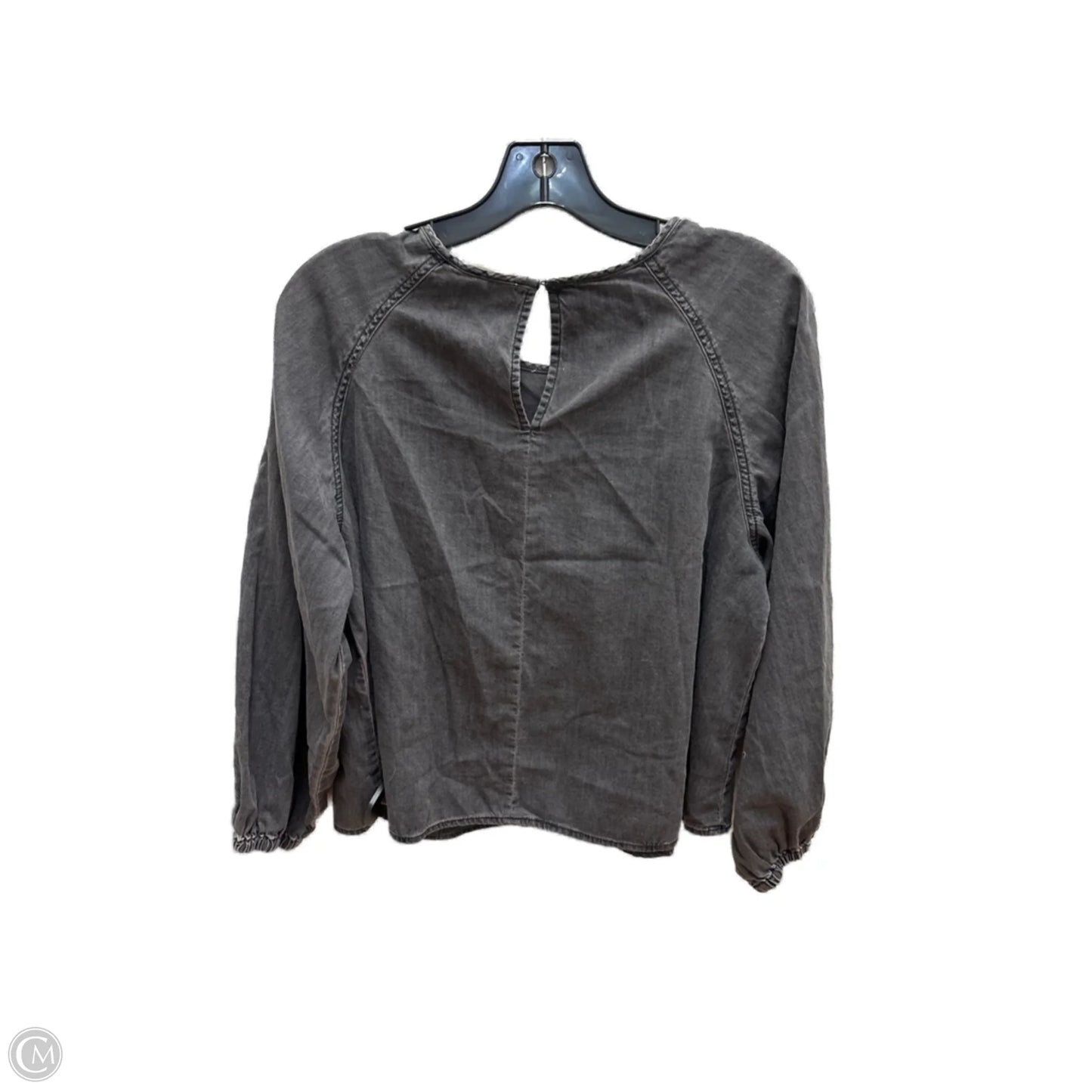 Top Long Sleeve By Madewell In Grey, Size: M