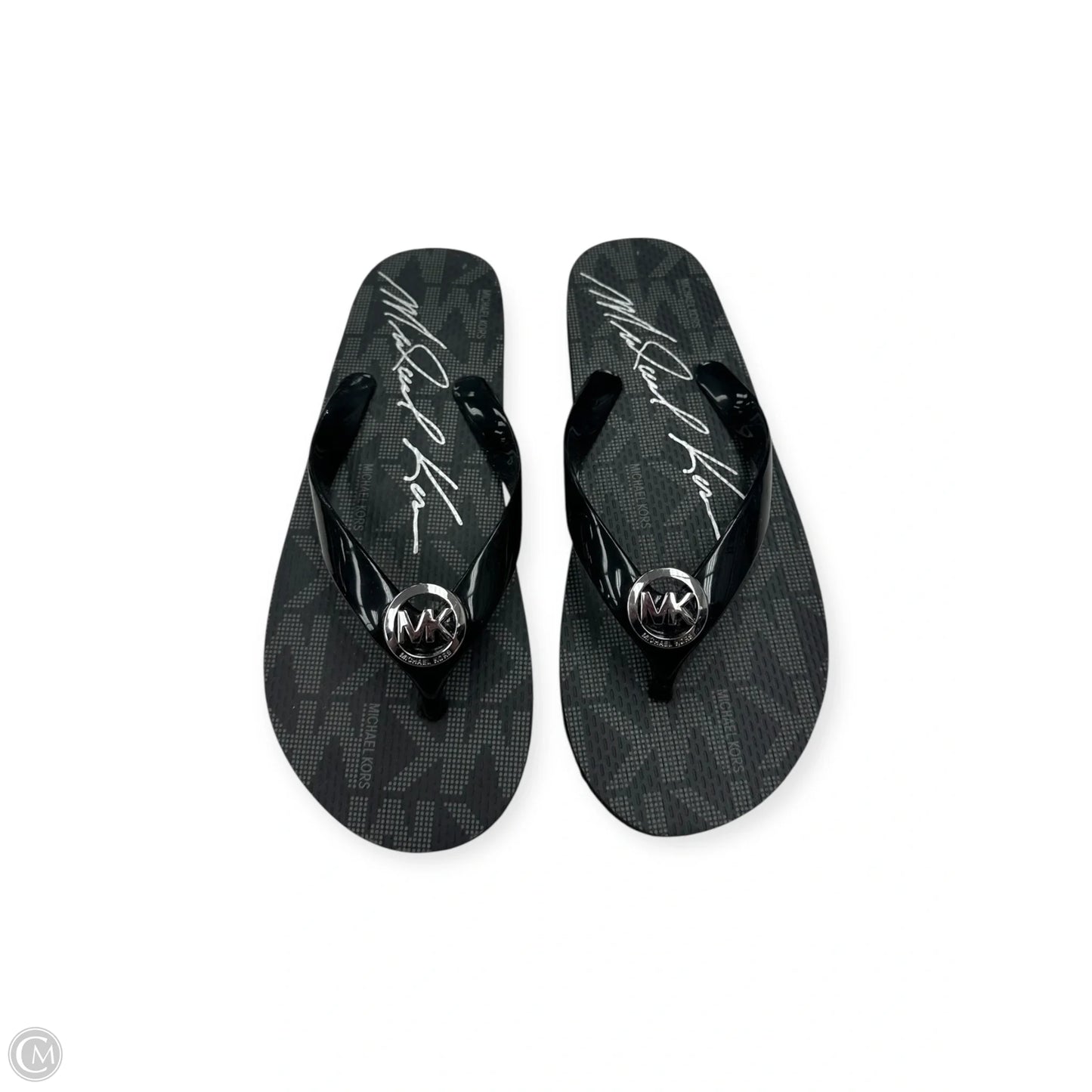 Sandals Flip Flops By Michael By Michael Kors In Black, Size: 6