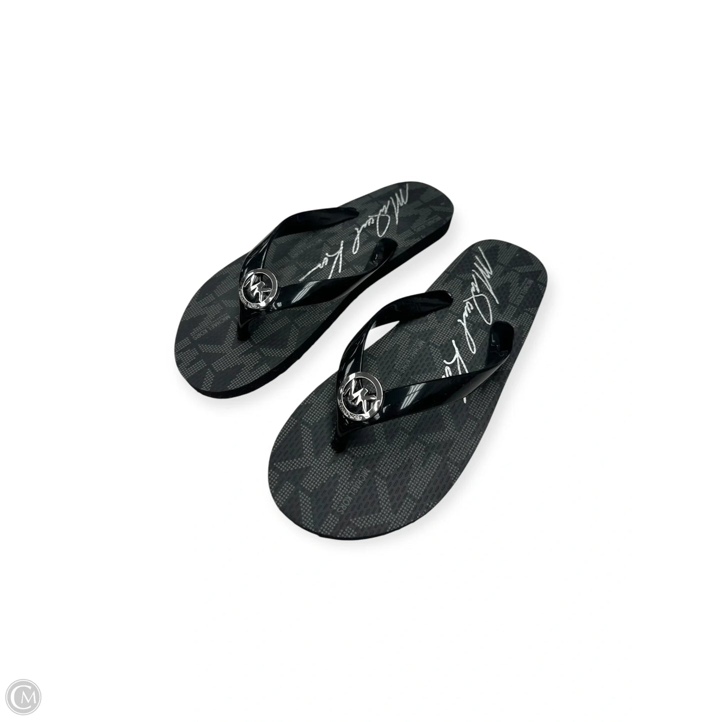 Sandals Flip Flops By Michael By Michael Kors In Black, Size: 6