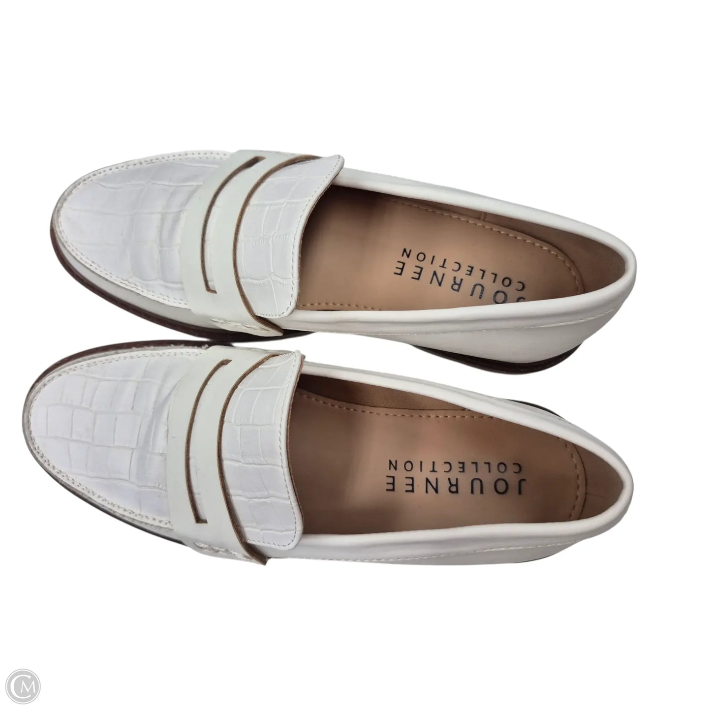 Shoes Flats By Journee In White, Size: 6