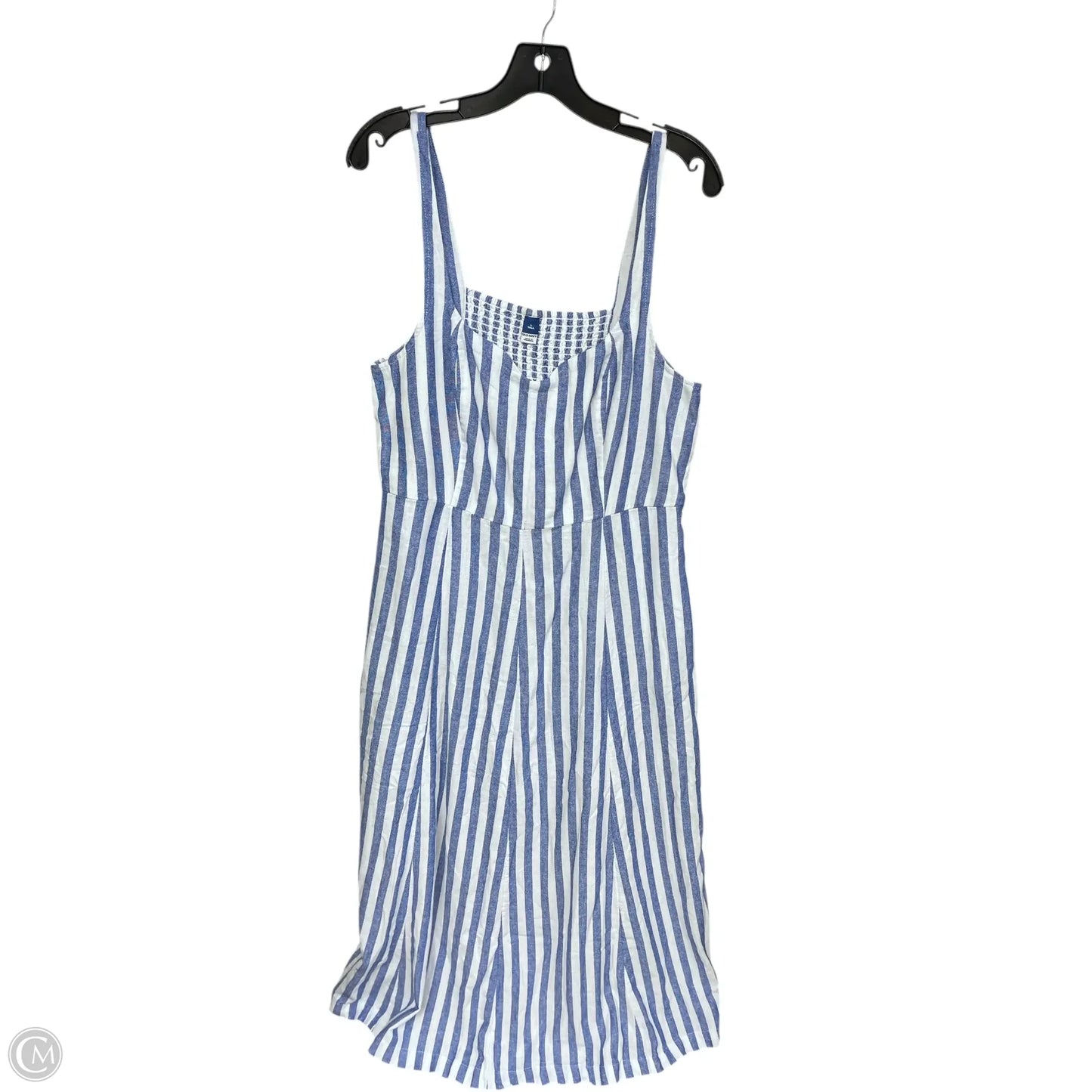 Dress Casual Maxi By Old Navy In Blue & White, Size: L
