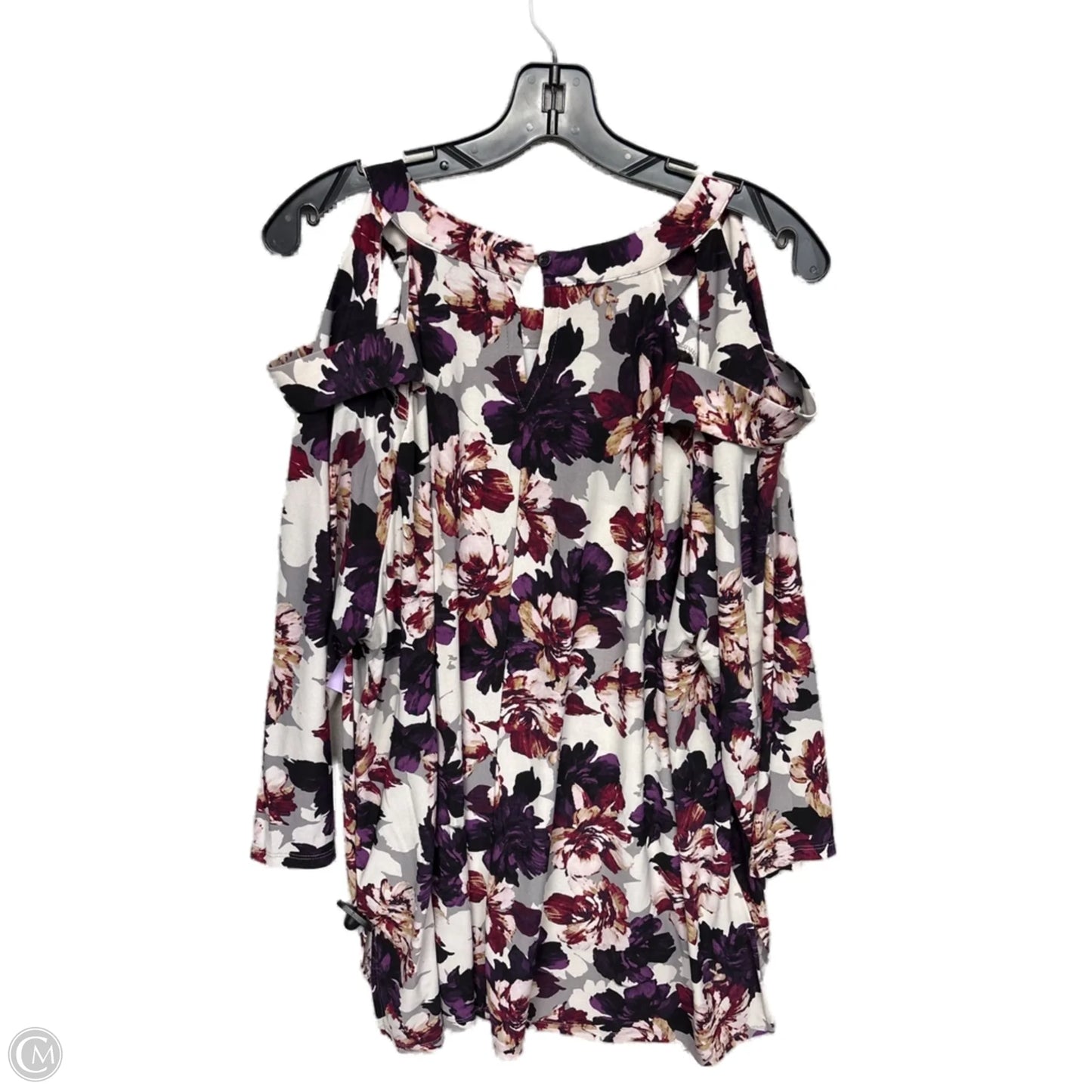 Top Long Sleeve By Jones Studio In Floral Print, Size: 2x