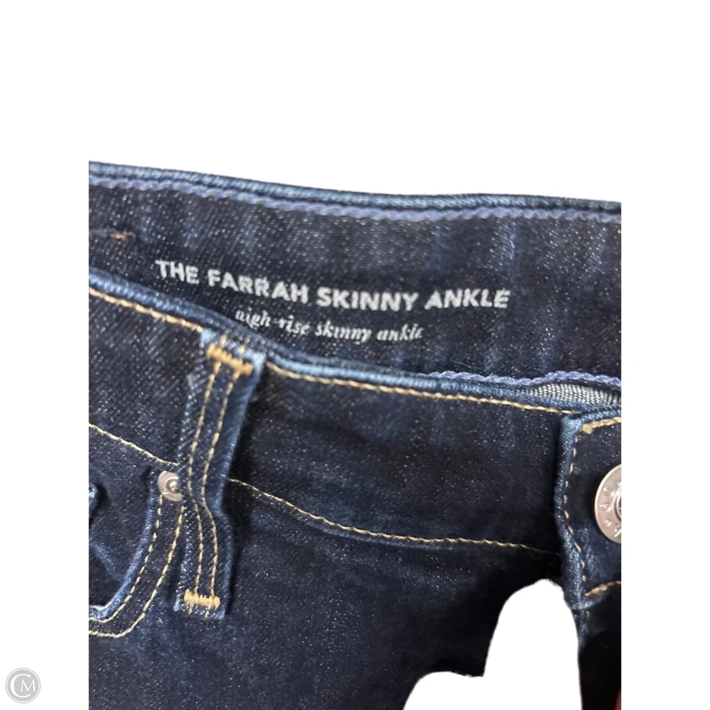 Jeans Skinny By Adriano Goldschmied In Blue Denim, Size: 10