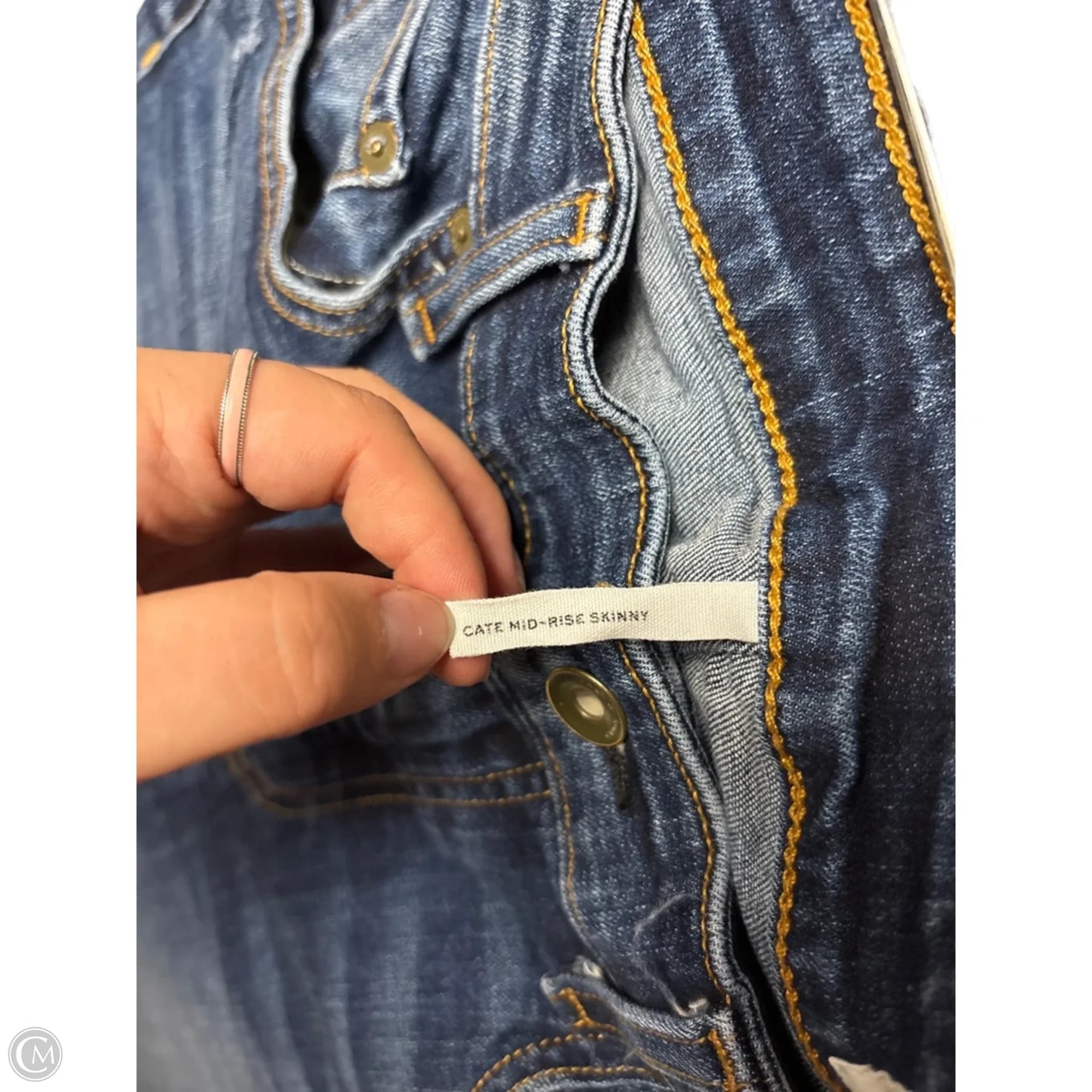 Jeans Skinny By Rag And Bone In Blue Denim, Size: 12
