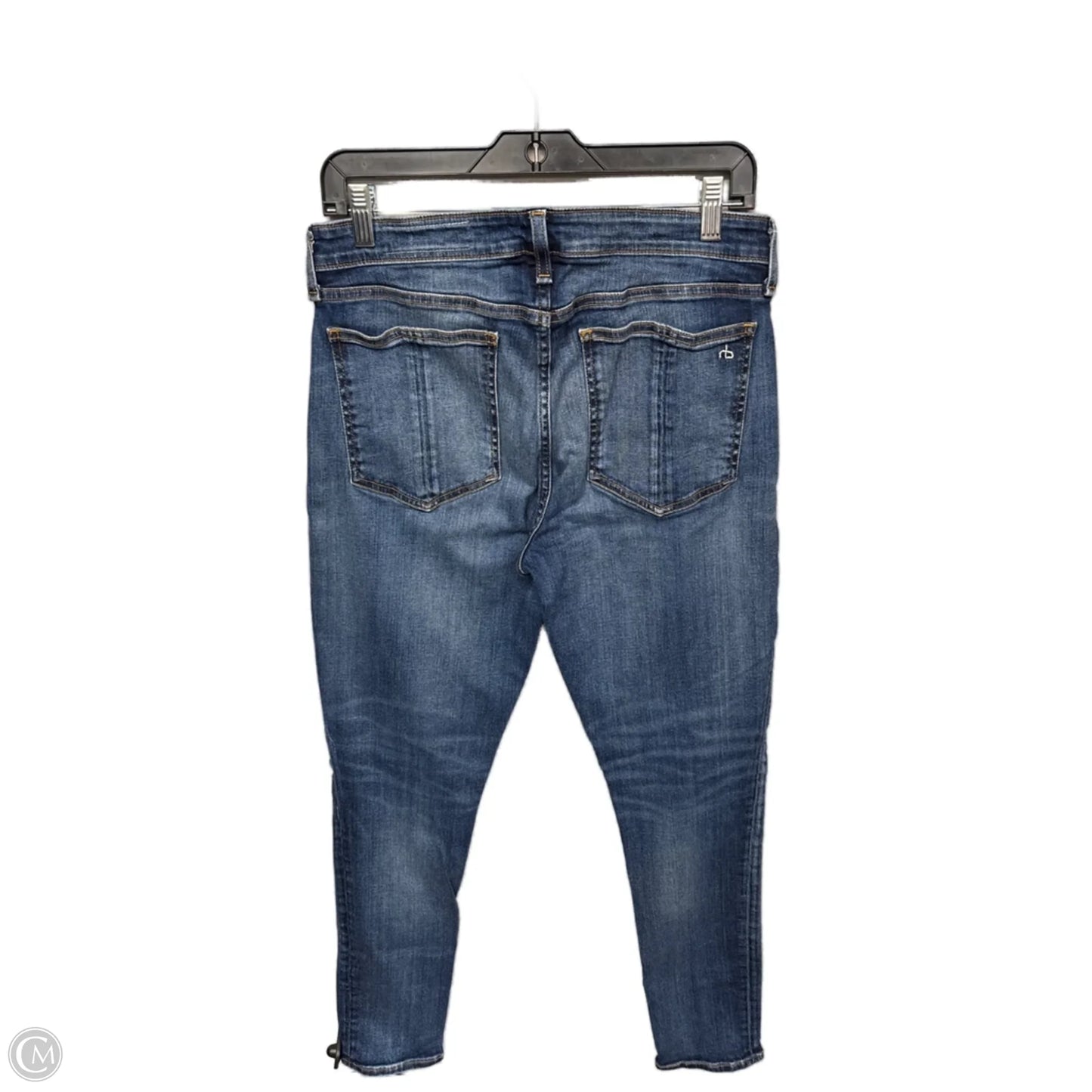 Jeans Skinny By Rag And Bone In Blue Denim, Size: 12