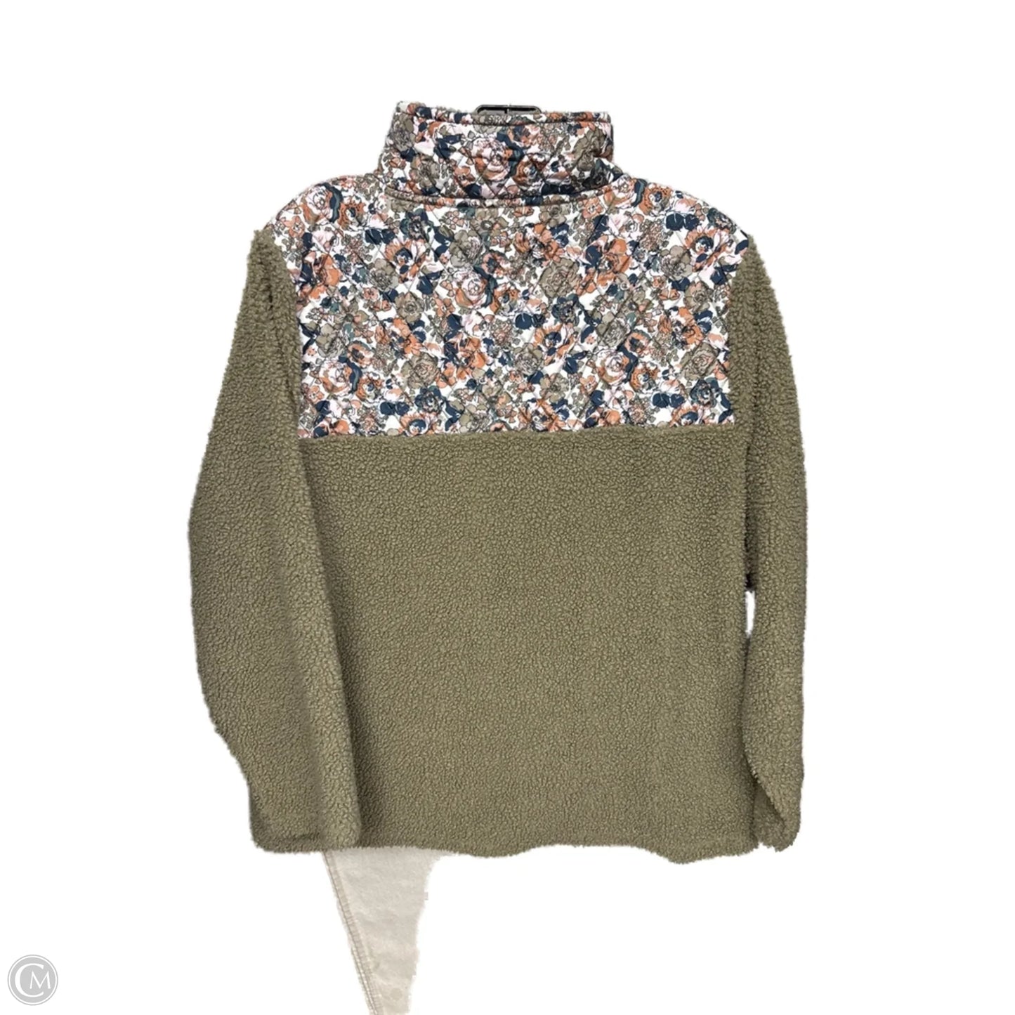 Jacket Faux Fur & Sherpa By Vera Bradley In Green & Pink, Size: 2x