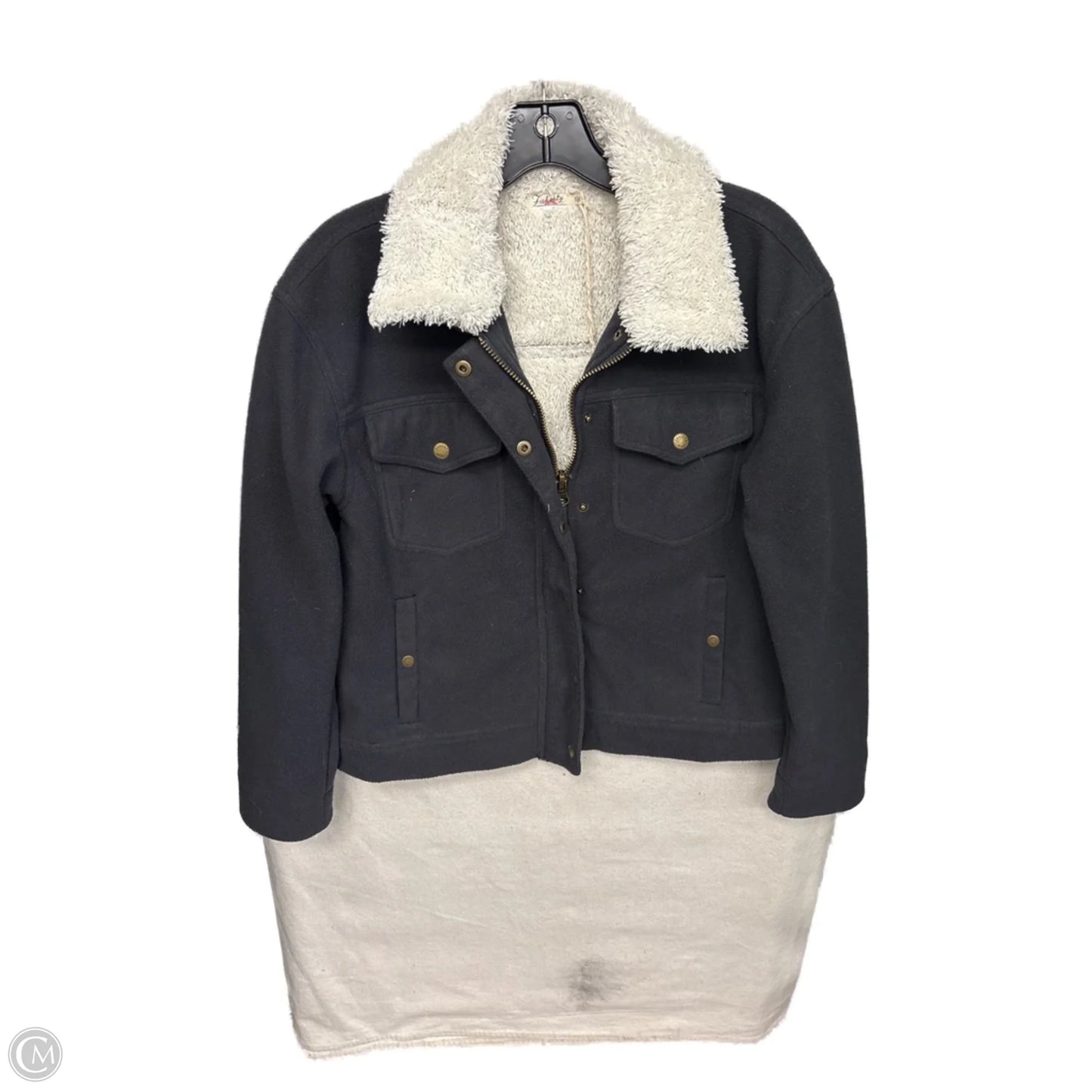 Jacket Fleece By Faherty In Black, Size: S
