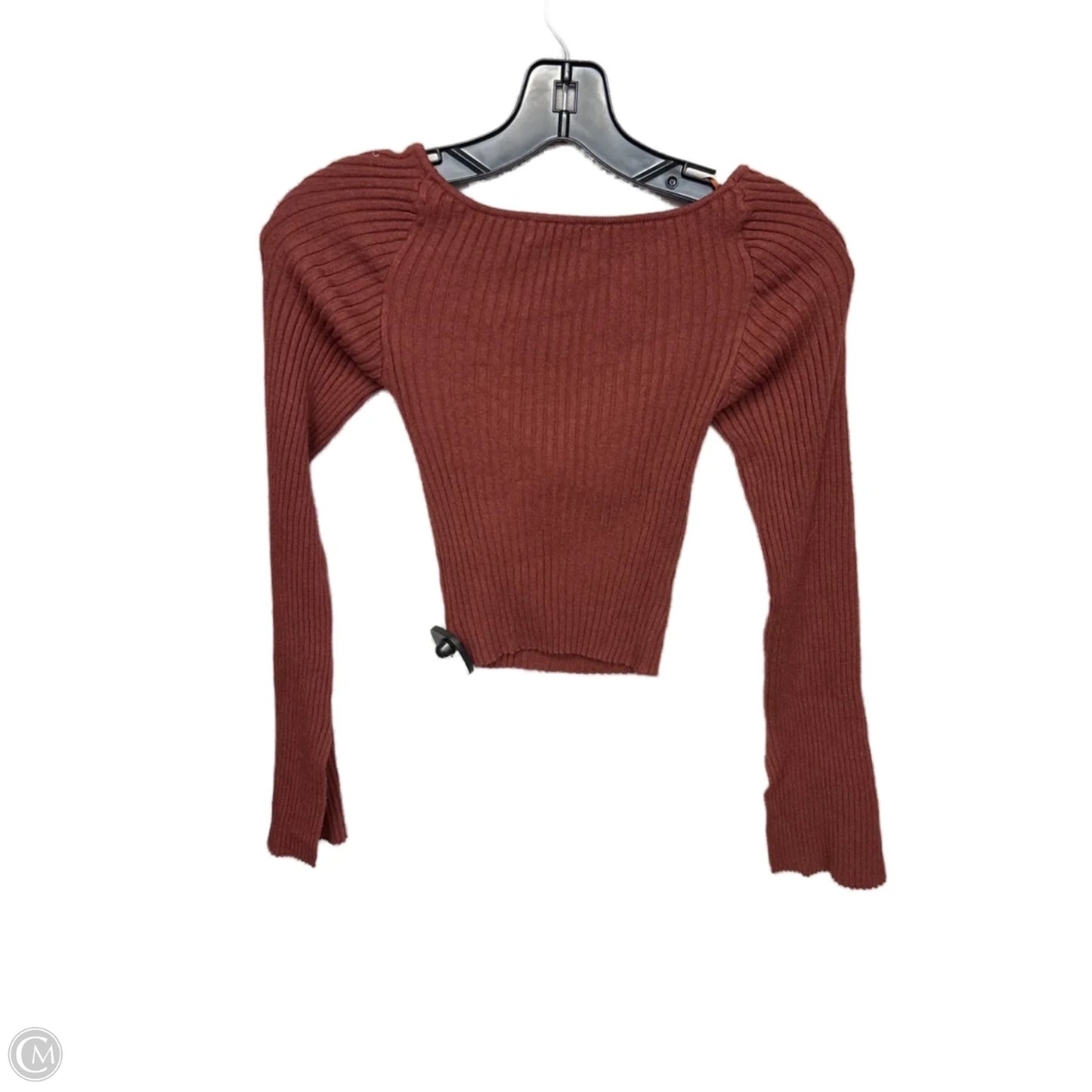 Top Long Sleeve By Urban Outfitters In Brown, Size: S