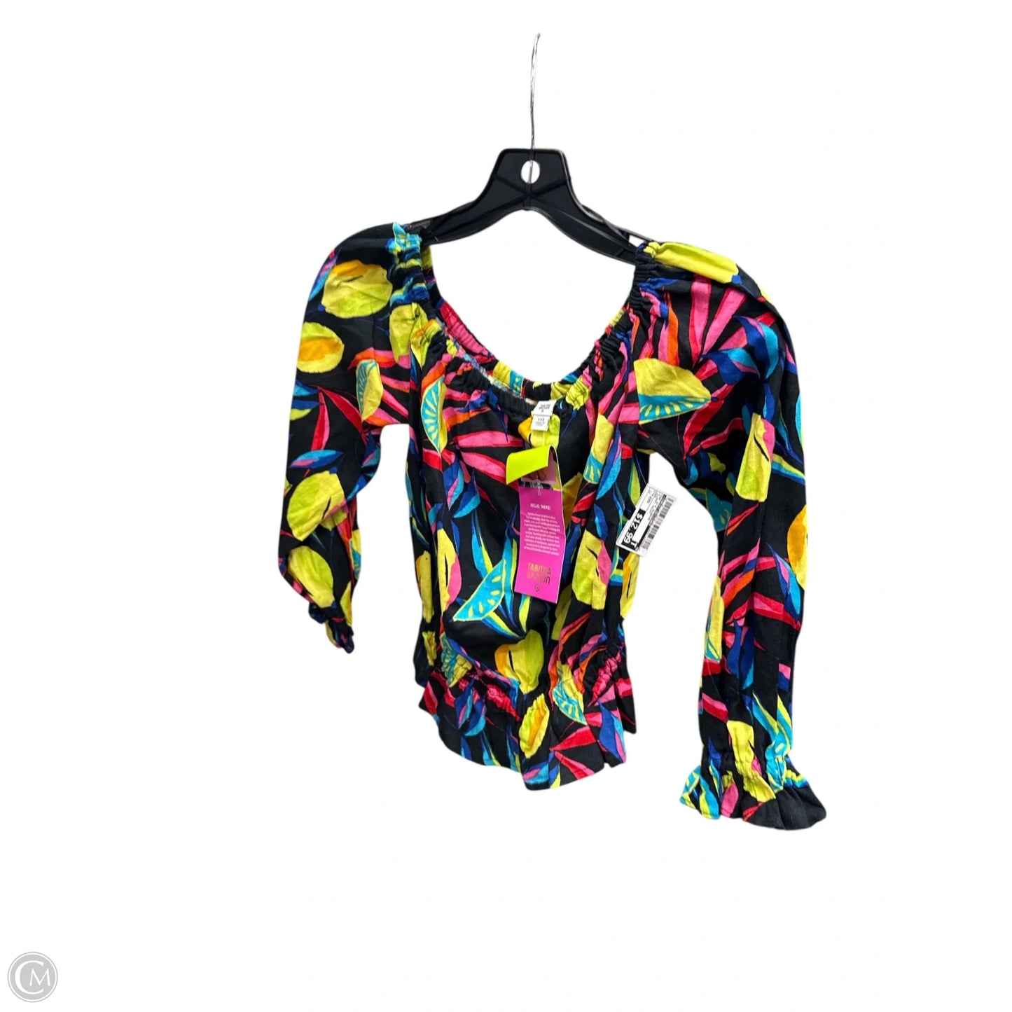 Top 3/4 Sleeve By Target-designer In Floral Print, Size: Xxs