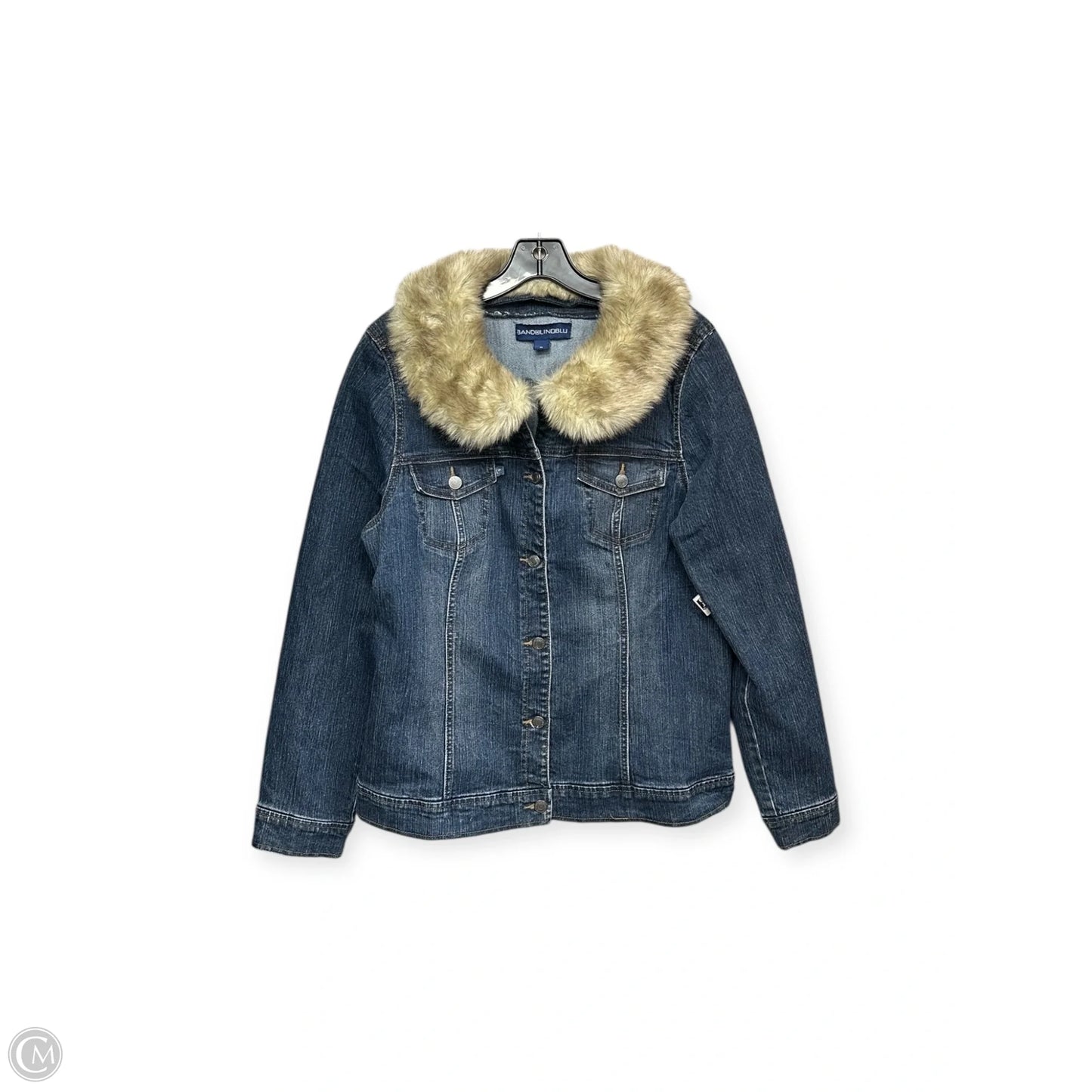 Jacket Denim By Bandolino In Blue Denim, Size: Xl