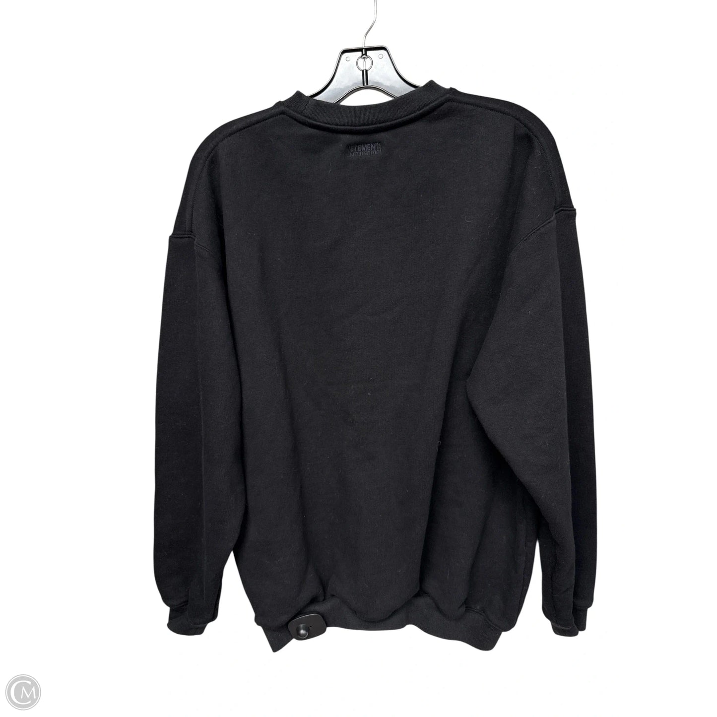 Sweatshirt Crewneck By Clothes Mentor In Black, Size: S