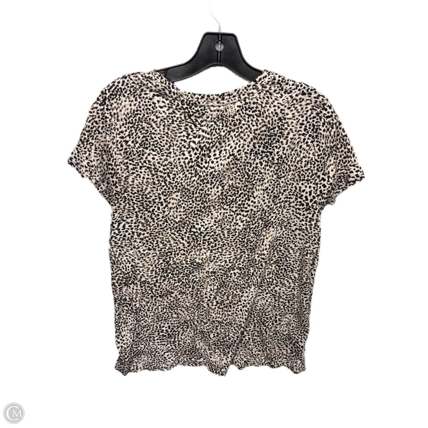 Top Short Sleeve By Athleta In Animal Print, Size: L