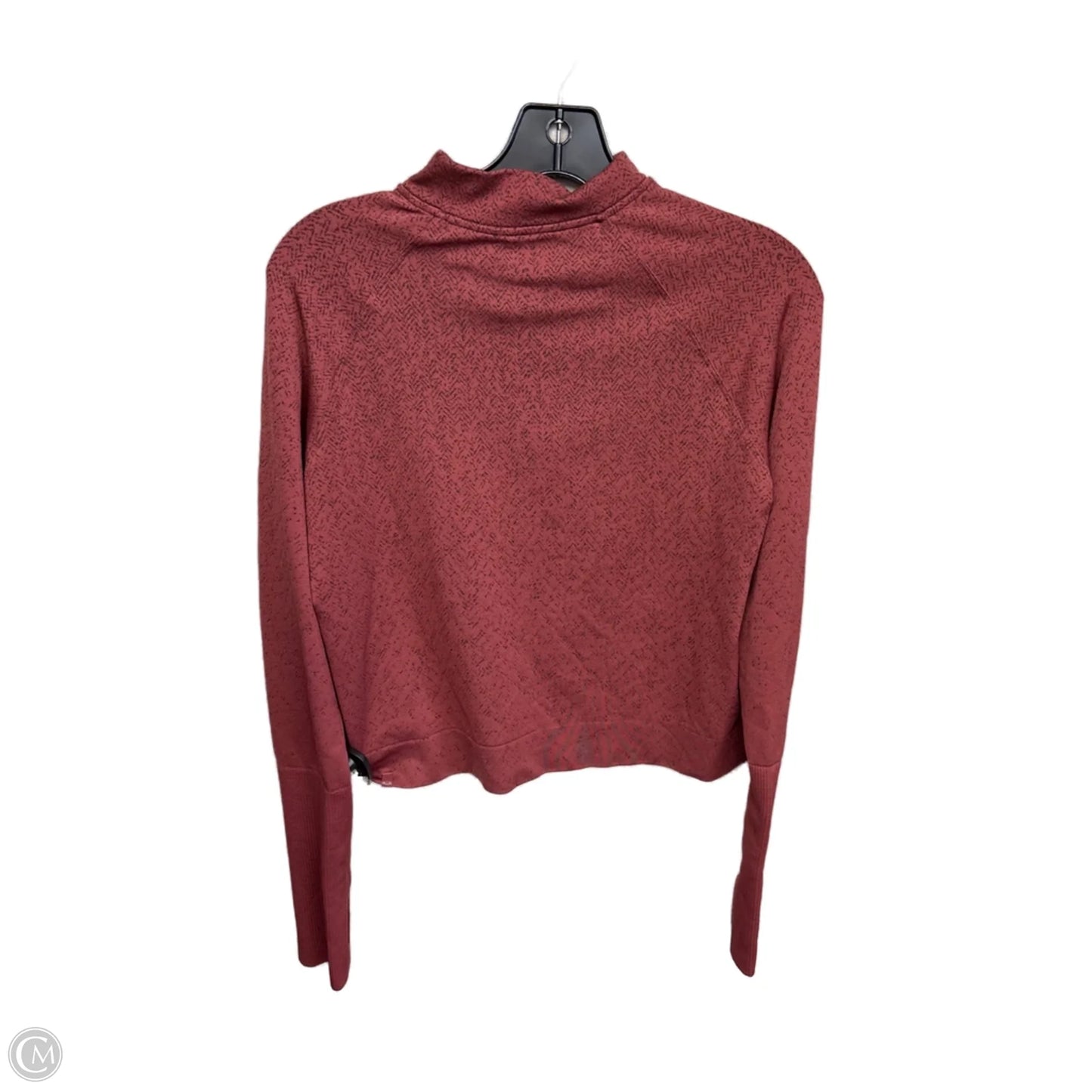 Athletic Top Long Sleeve Crewneck By Lululemon In Red, Size: 10