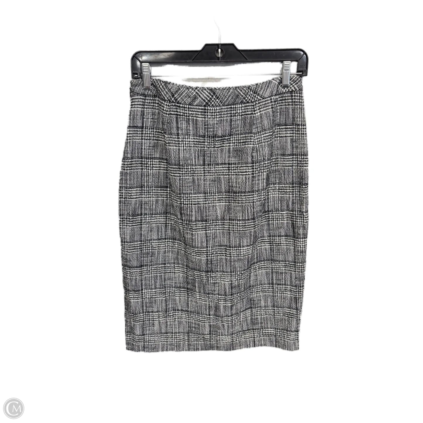 Skirt Midi By Banana Republic In Black & White, Size: 4