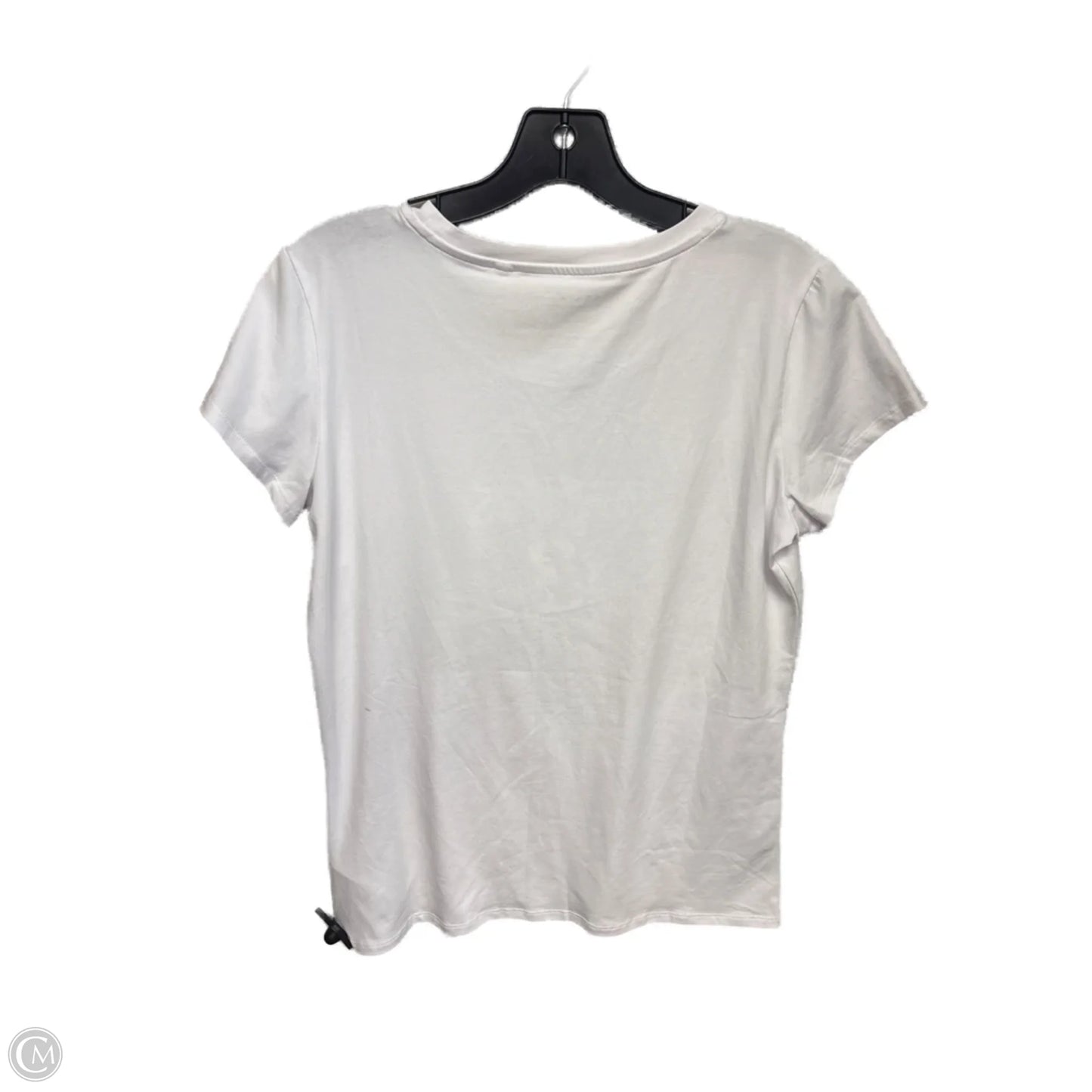 Top Short Sleeve Basic By Guess In White, Size: Xl