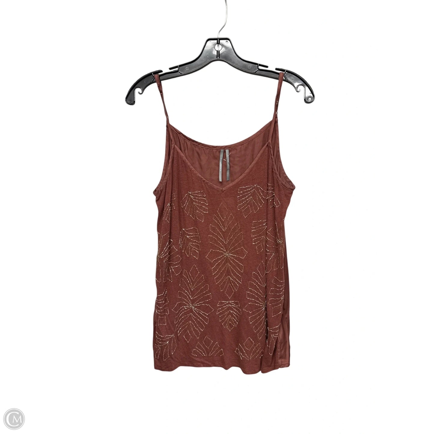 Top Sleeveless By Anthropologie In Brown, Size: L