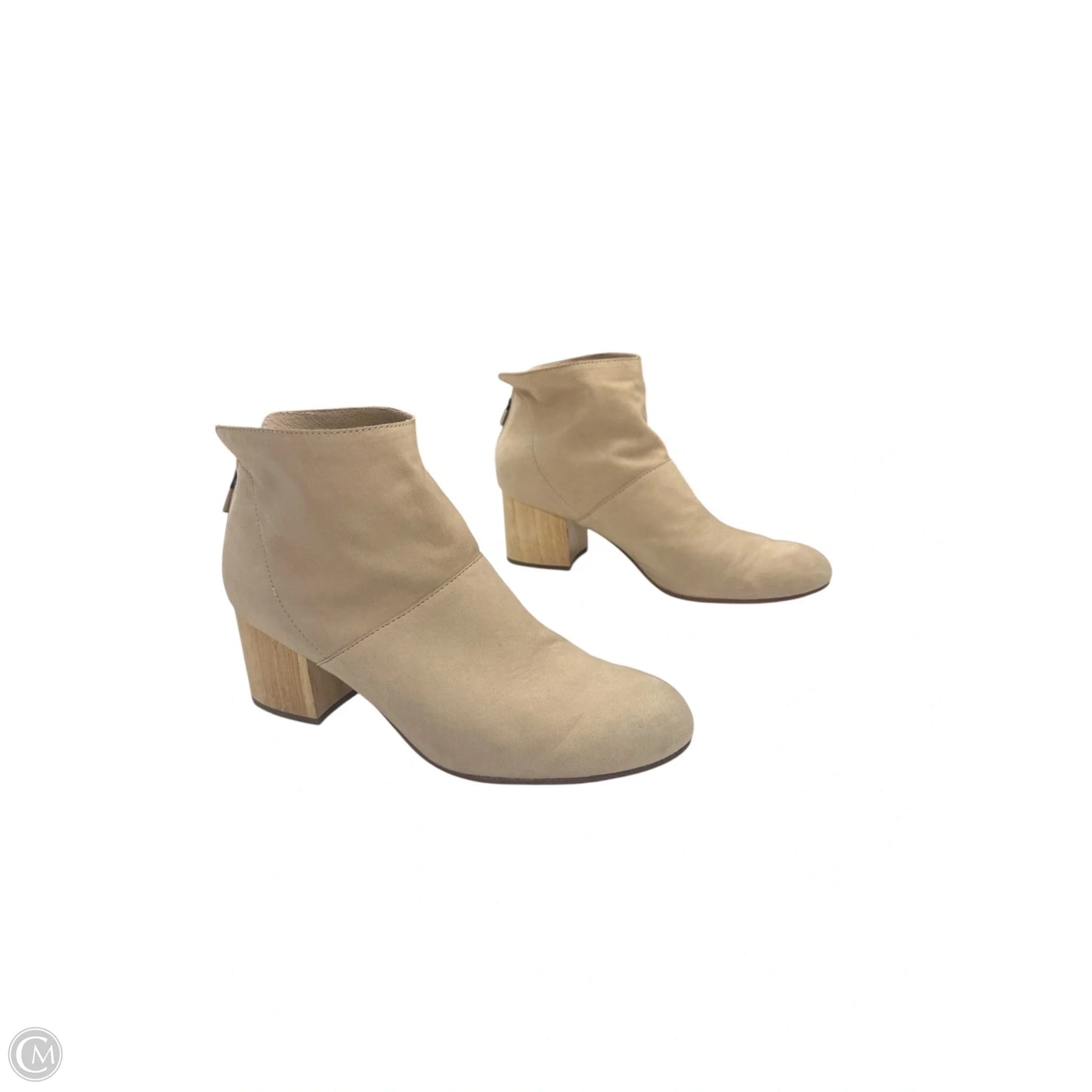Boots Ankle Heels By Eileen Fisher In Tan, Size: 10
