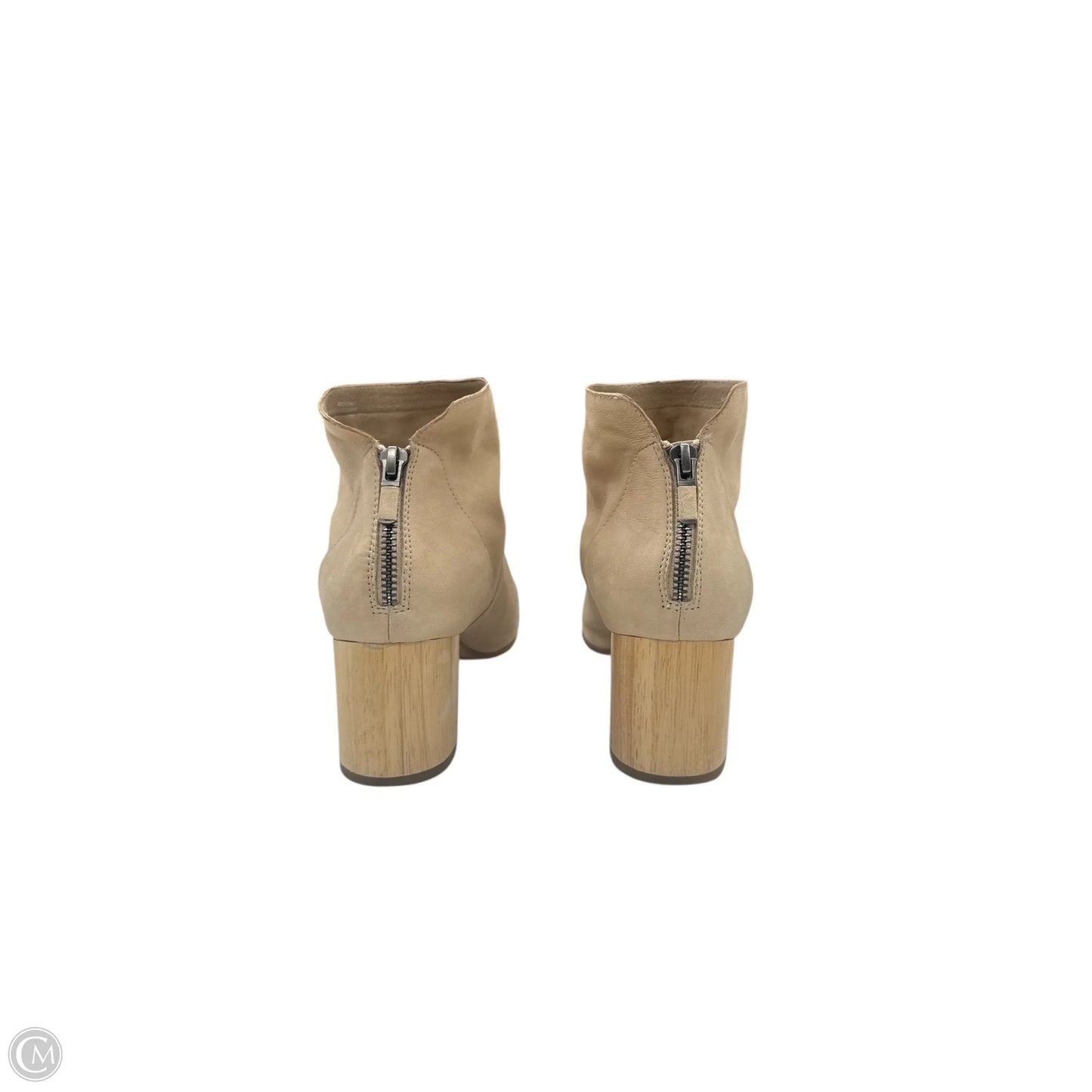 Boots Ankle Heels By Eileen Fisher In Tan, Size: 10