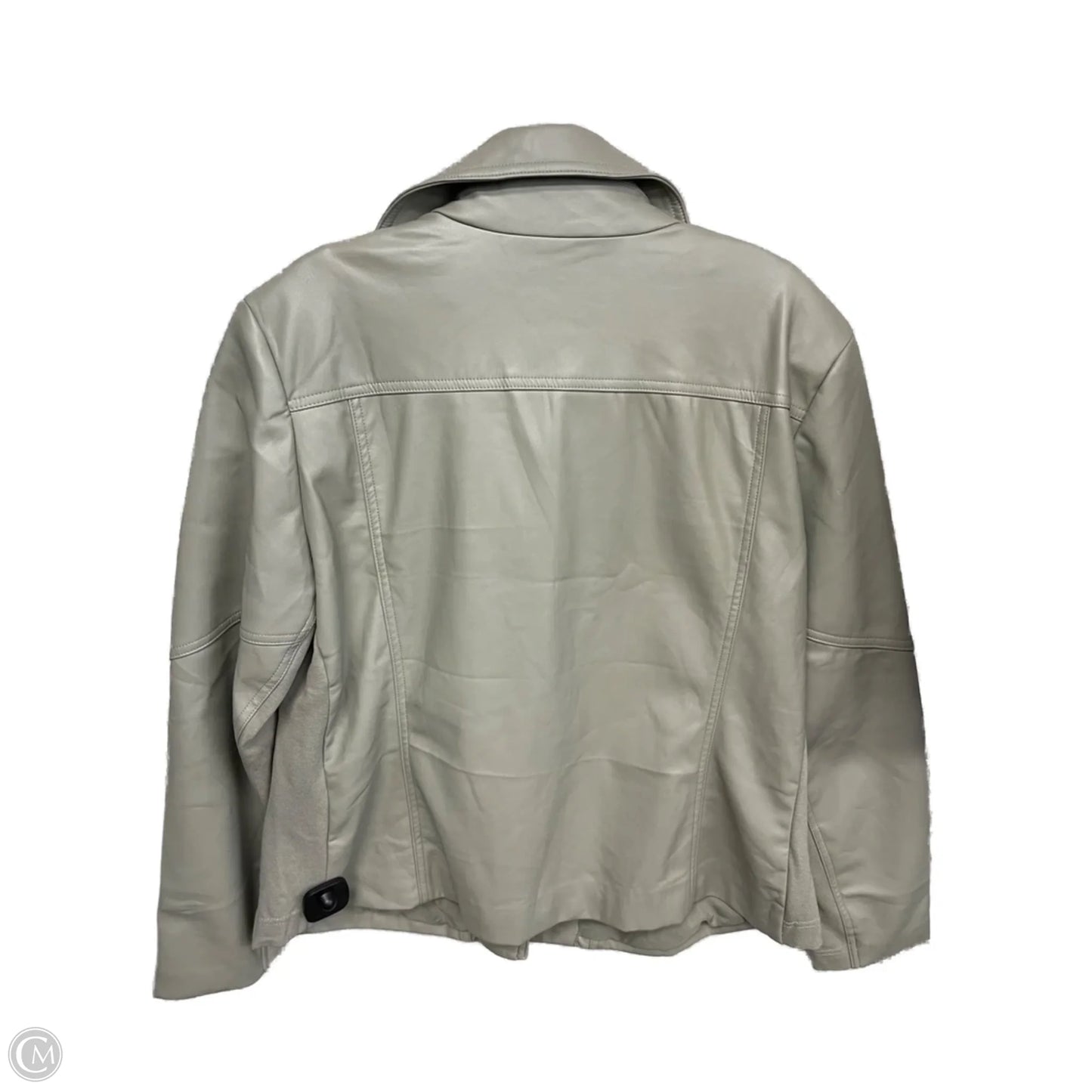Jacket Moto By Chicos In Green, Size: Xl