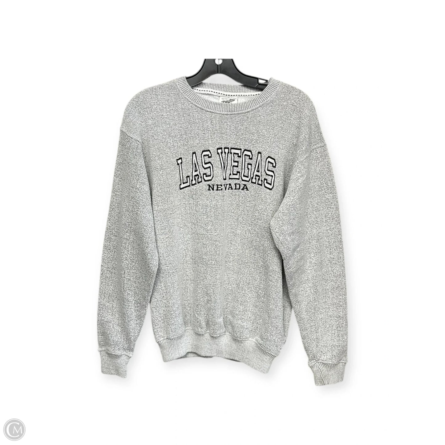 Sweatshirt Crewneck By Clothes Mentor In Grey, Size: M