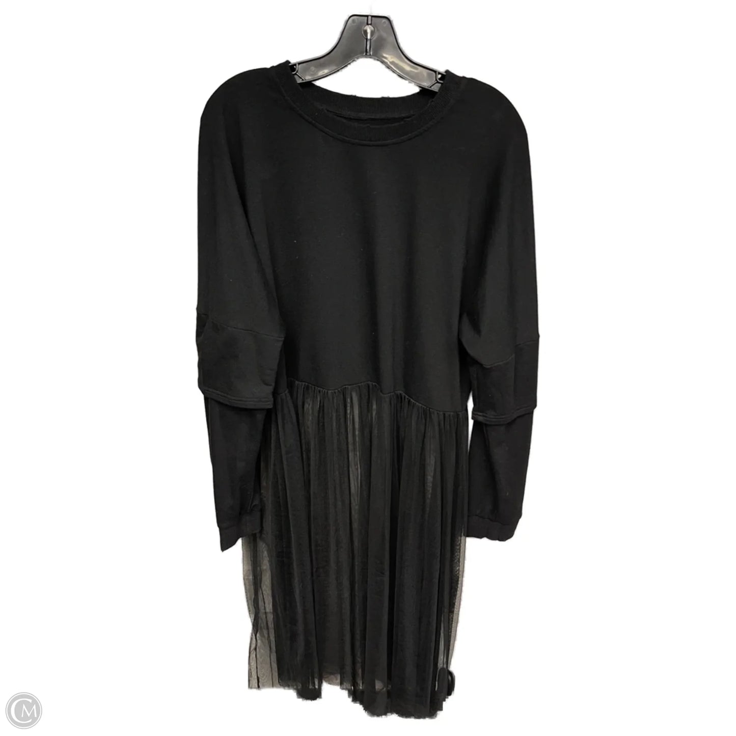 Top Long Sleeve By Mustard Seed In Black, Size: L