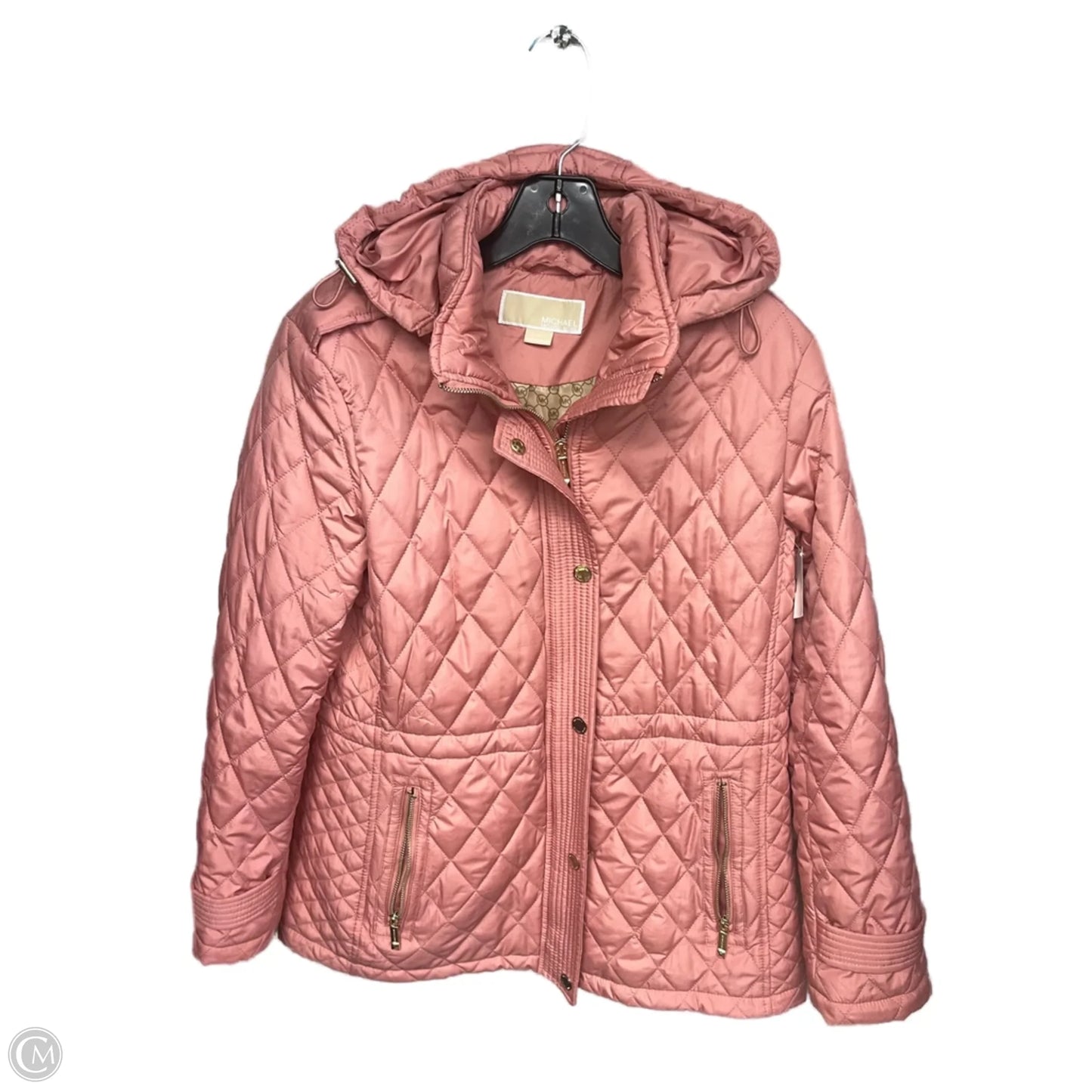 Jacket Puffer & Quilted By Michael By Michael Kors In Coral, Size: M