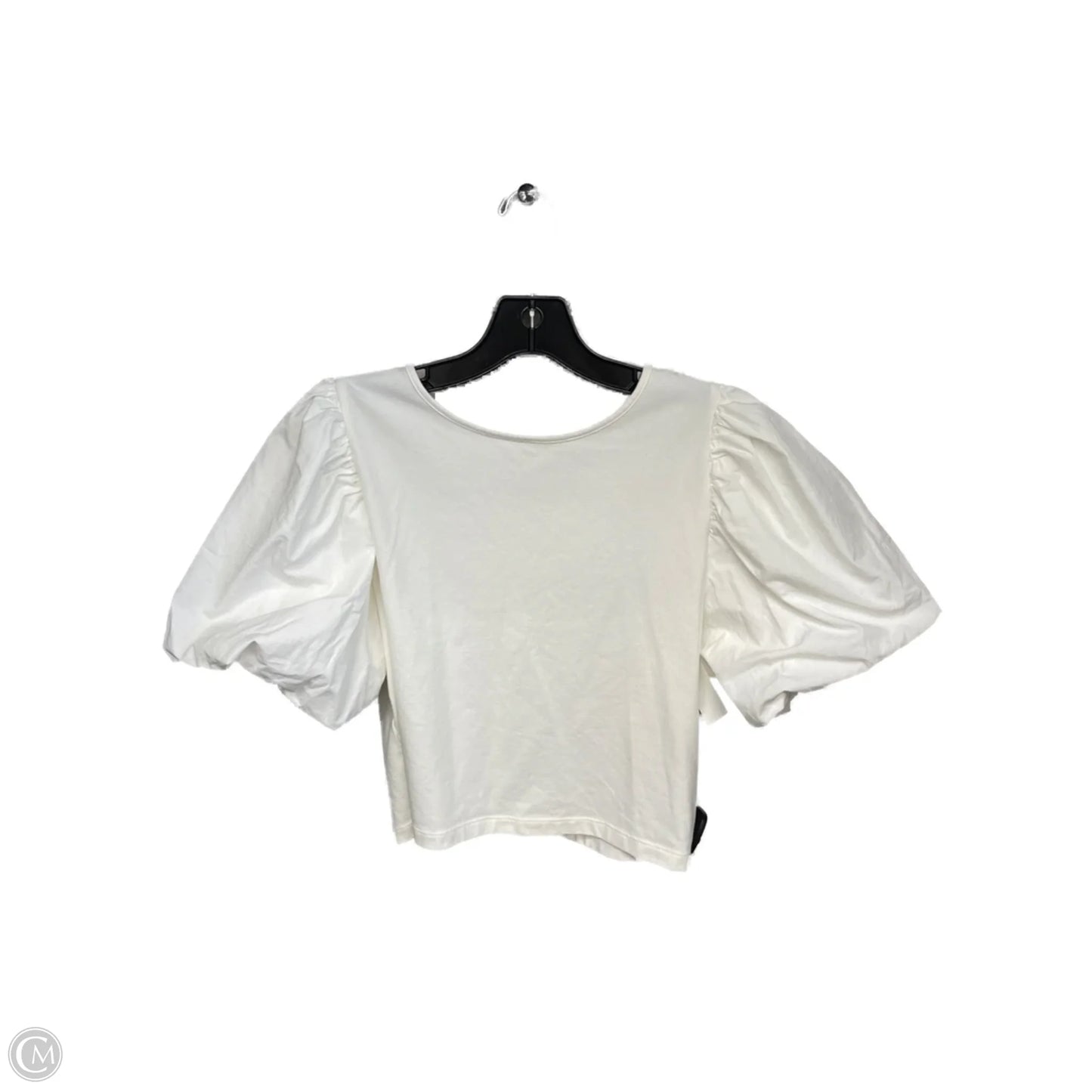 Top Short Sleeve By A New Day In Ivory, Size: M
