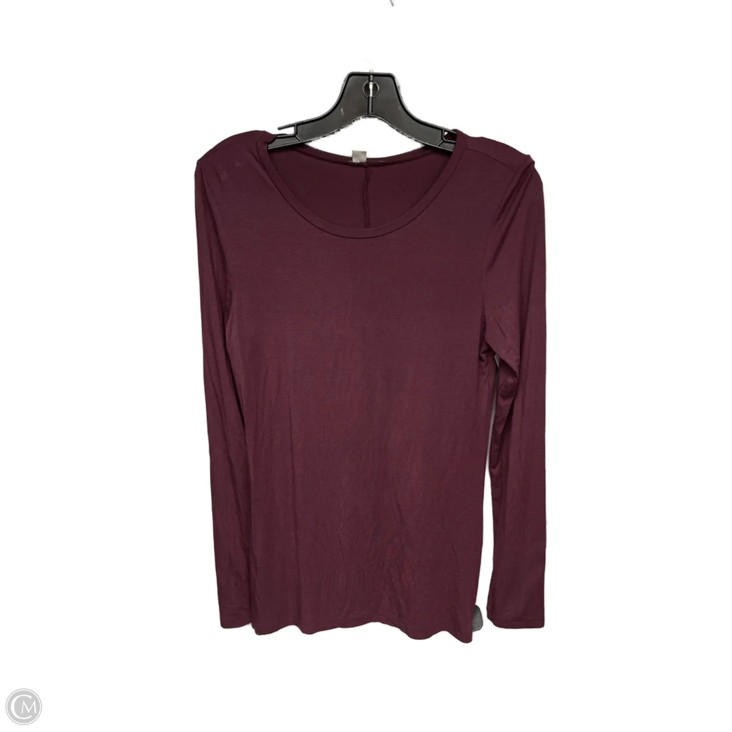 Top Long Sleeve Basic By Halogen In Purple, Size: L
