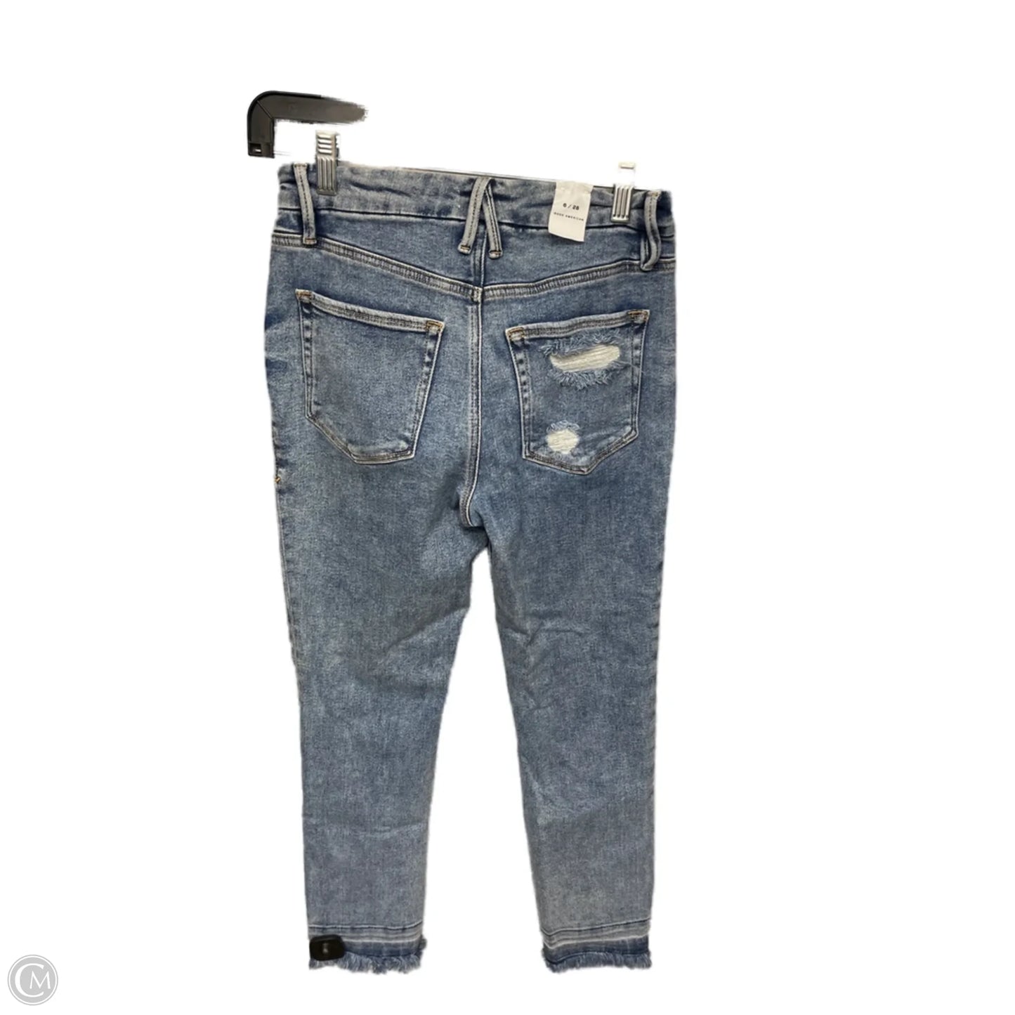 Jeans Straight By Good American In Blue Denim, Size: 6