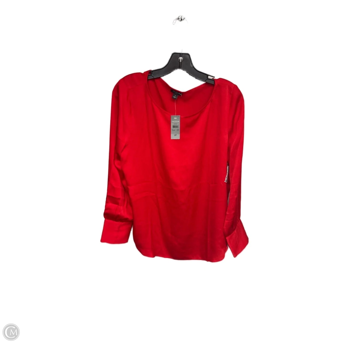 Top Long Sleeve By Ann Taylor In Red, Size: Lp