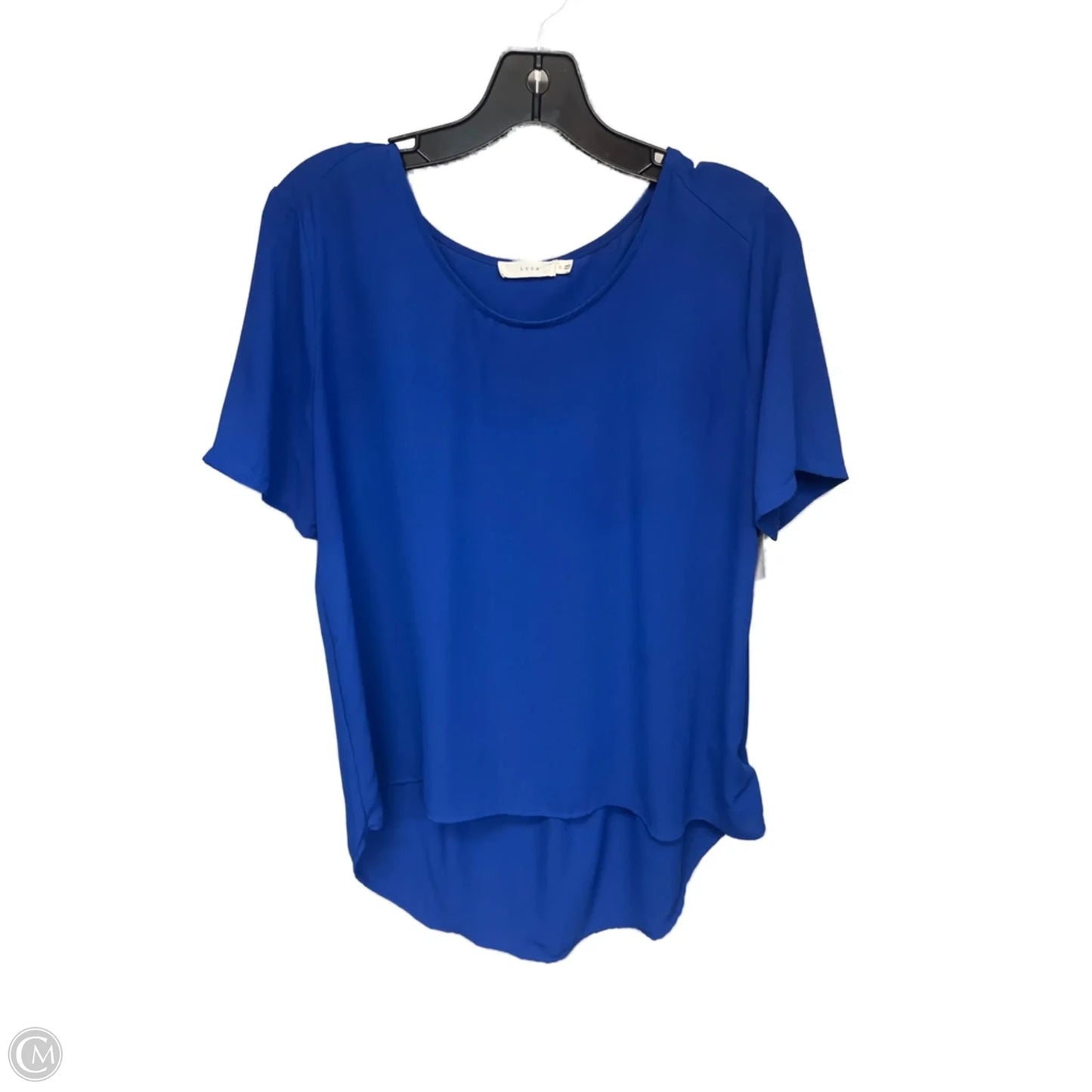 Top Short Sleeve By Lush In Blue, Size: M