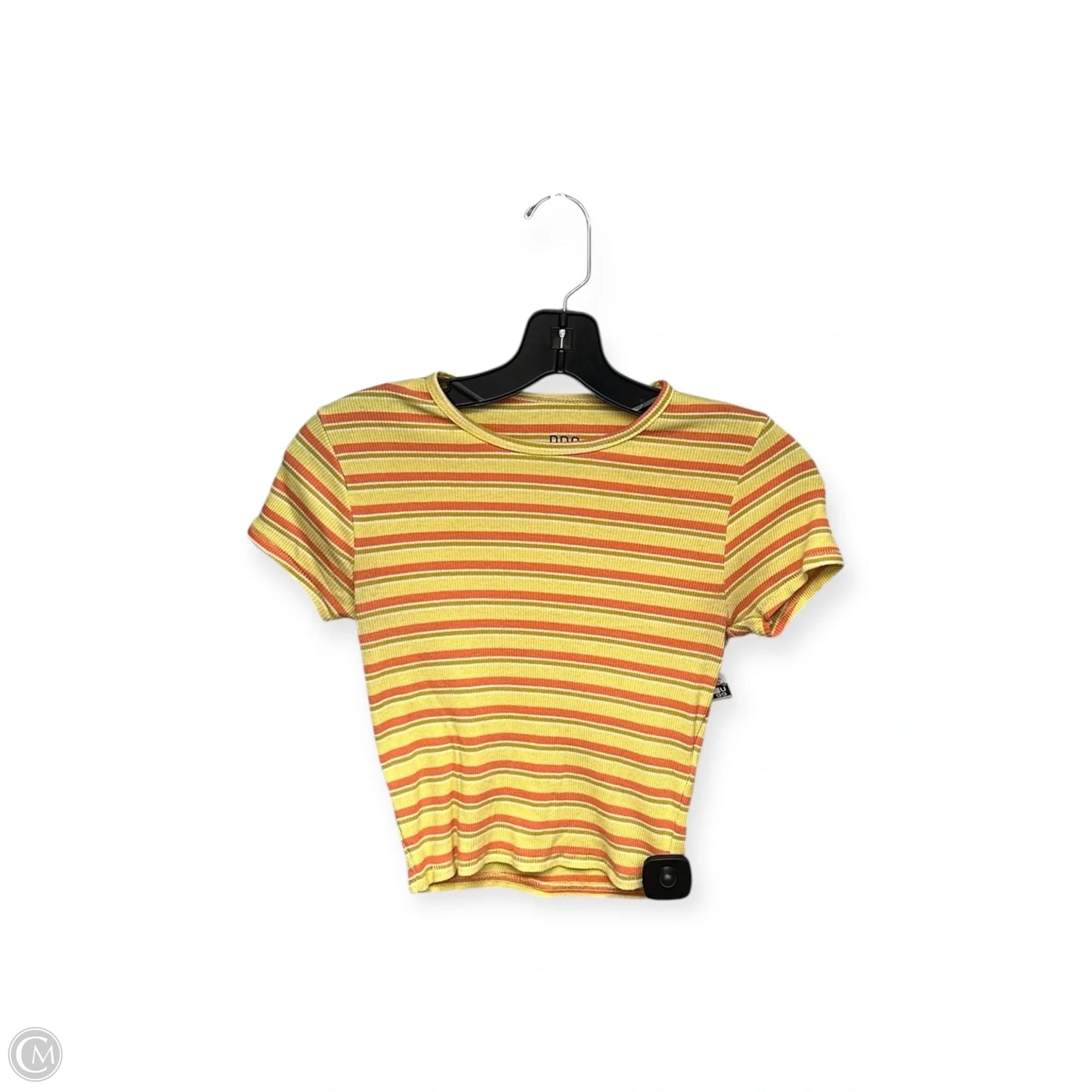 Top Short Sleeve By Bdg In Orange & Yellow, Size: S