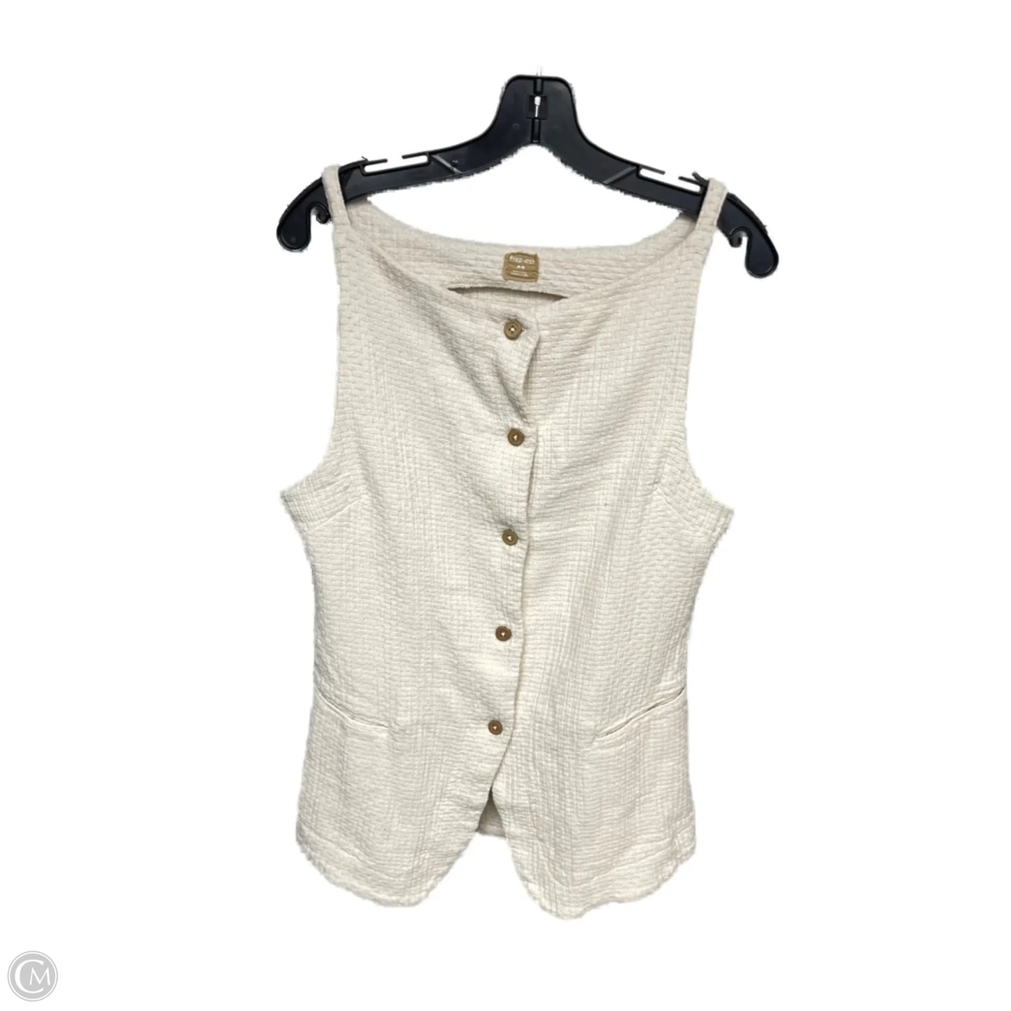 Top Sleeveless By Clothes Mentor In Beige, Size: M