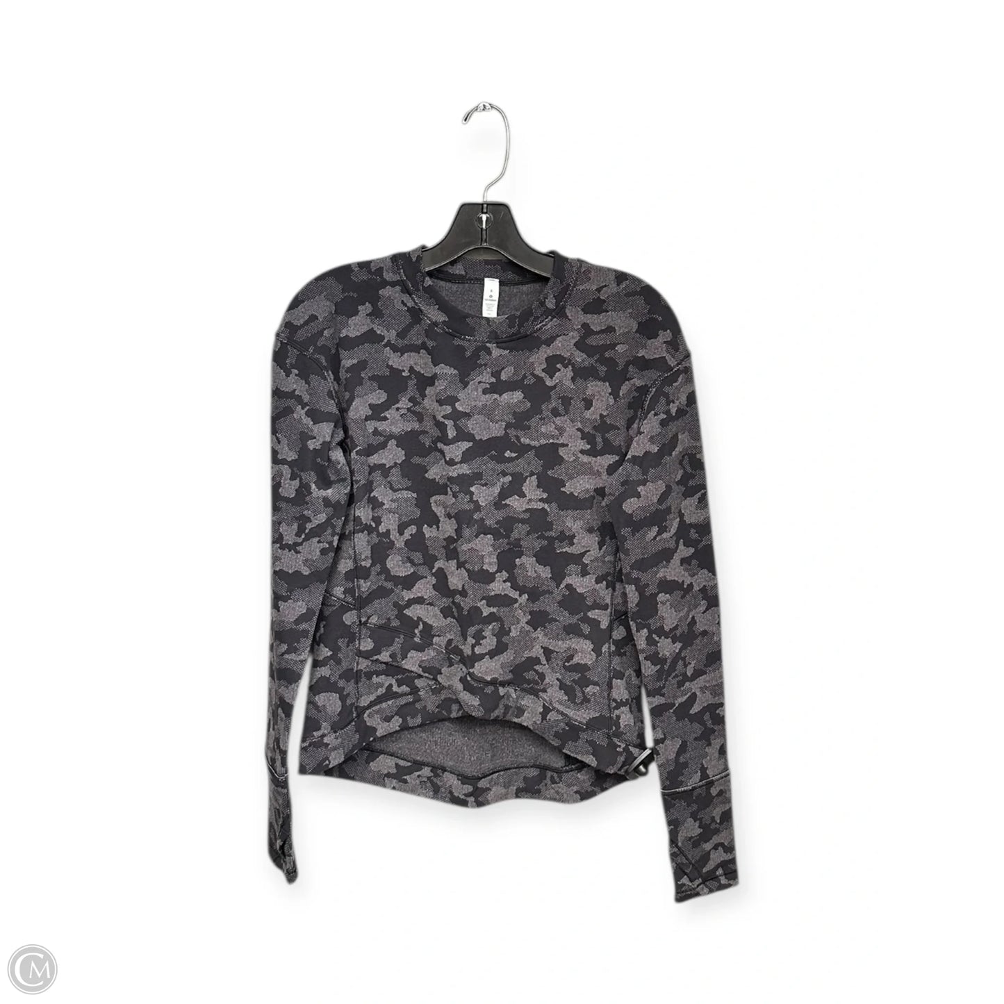 Athletic Top Long Sleeve Crewneck By Lululemon In Grey, Size: 8