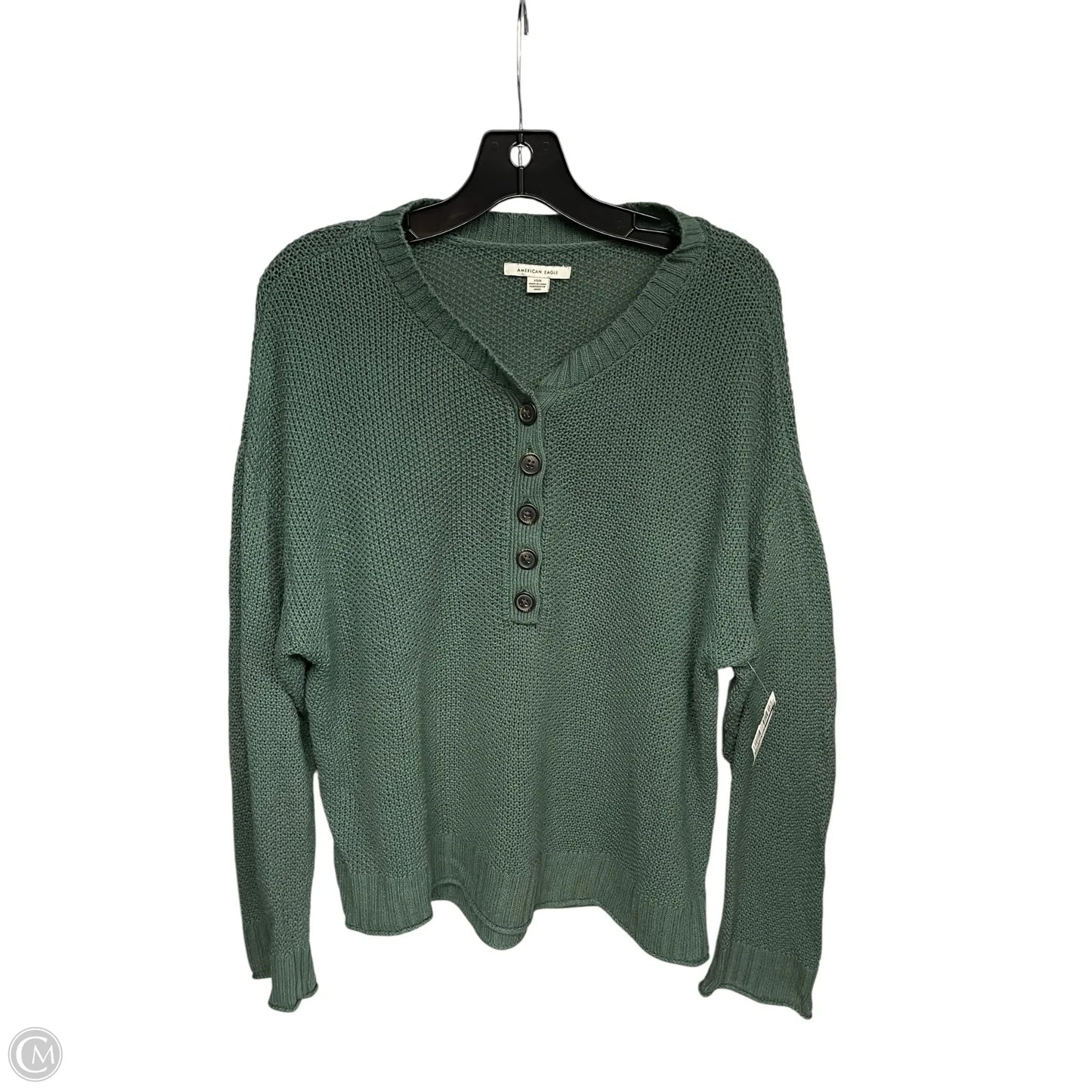 Sweater By American Eagle In Green, Size: L