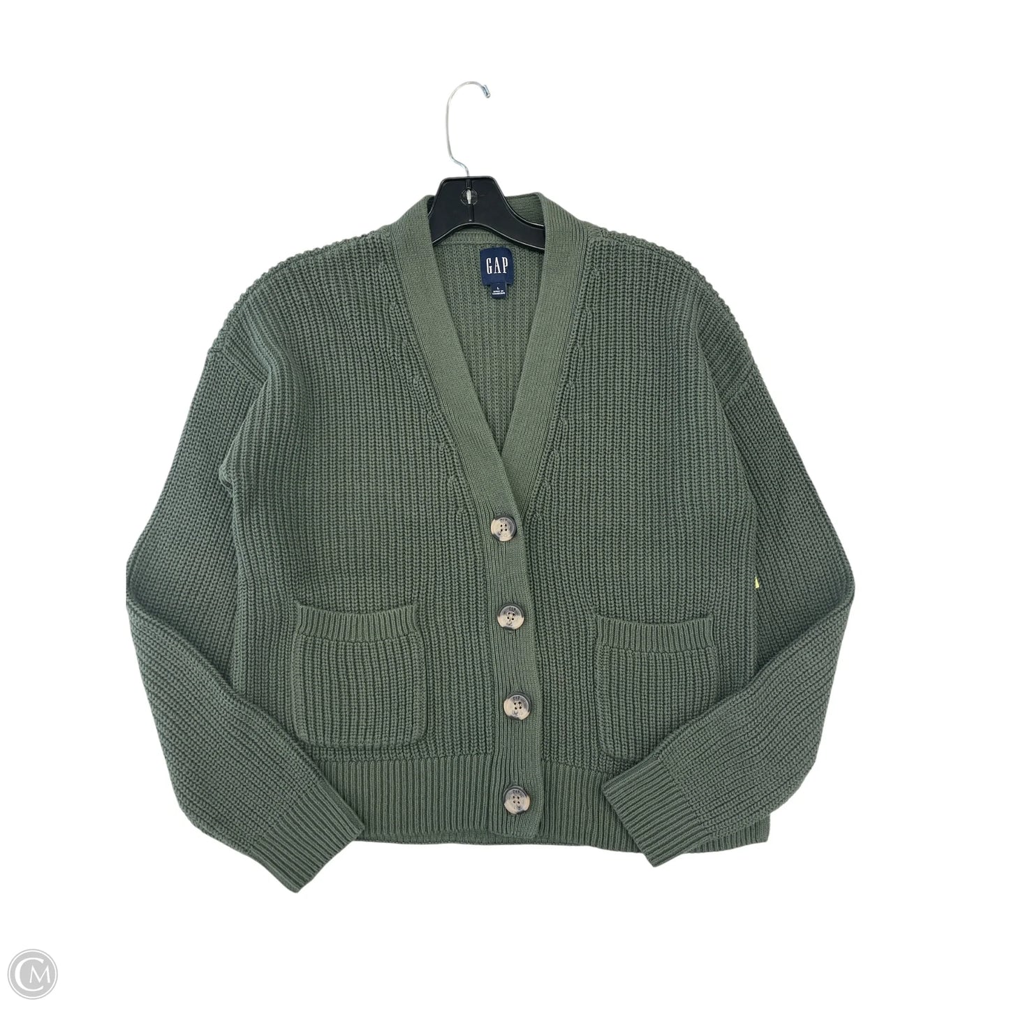 Cardigan By Gap In Green, Size: L