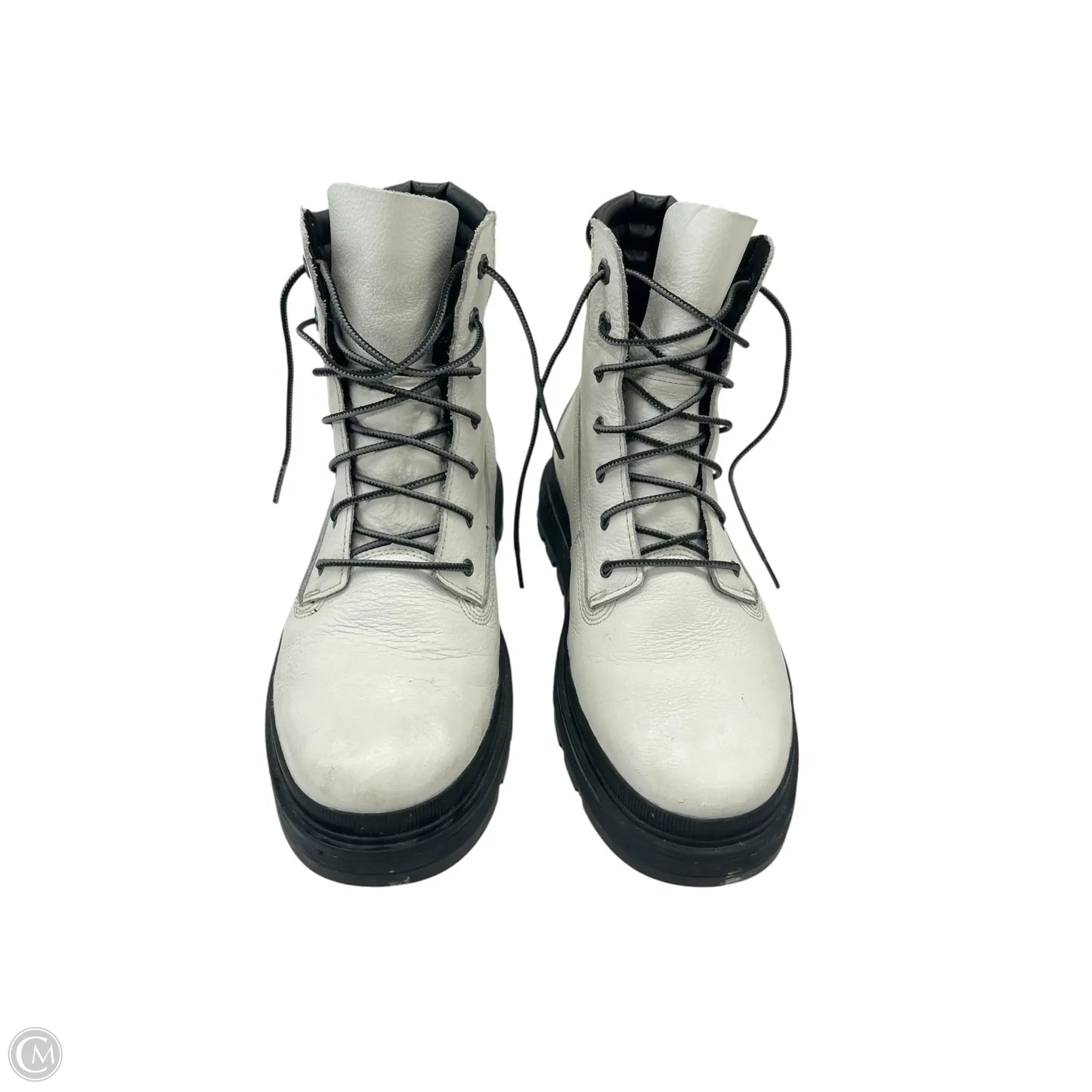 Boots Ankle Flats By Timberland In White, Size: 10