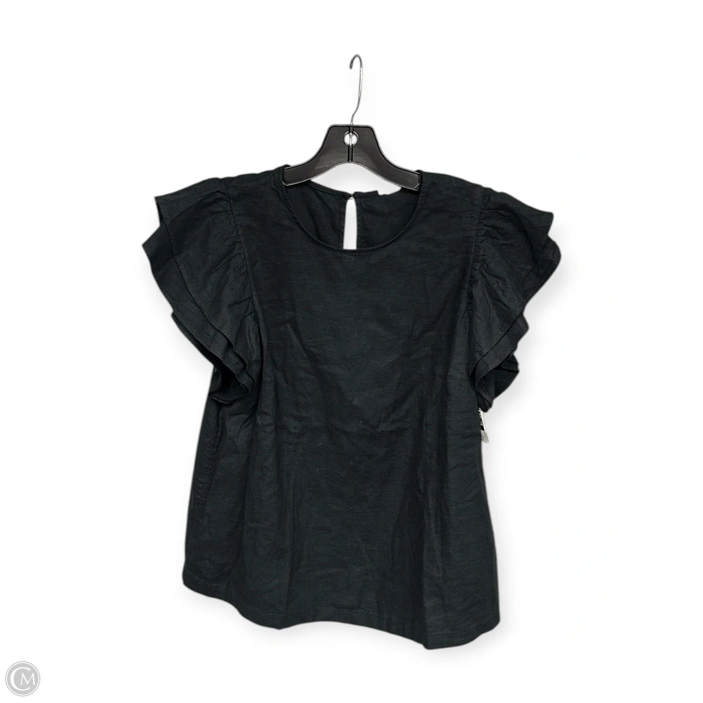 Top Short Sleeve By A New Day In Black, Size: M