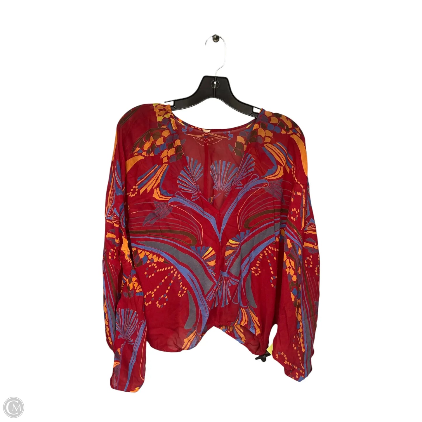 Top Long Sleeve By Free People In Red, Size: S