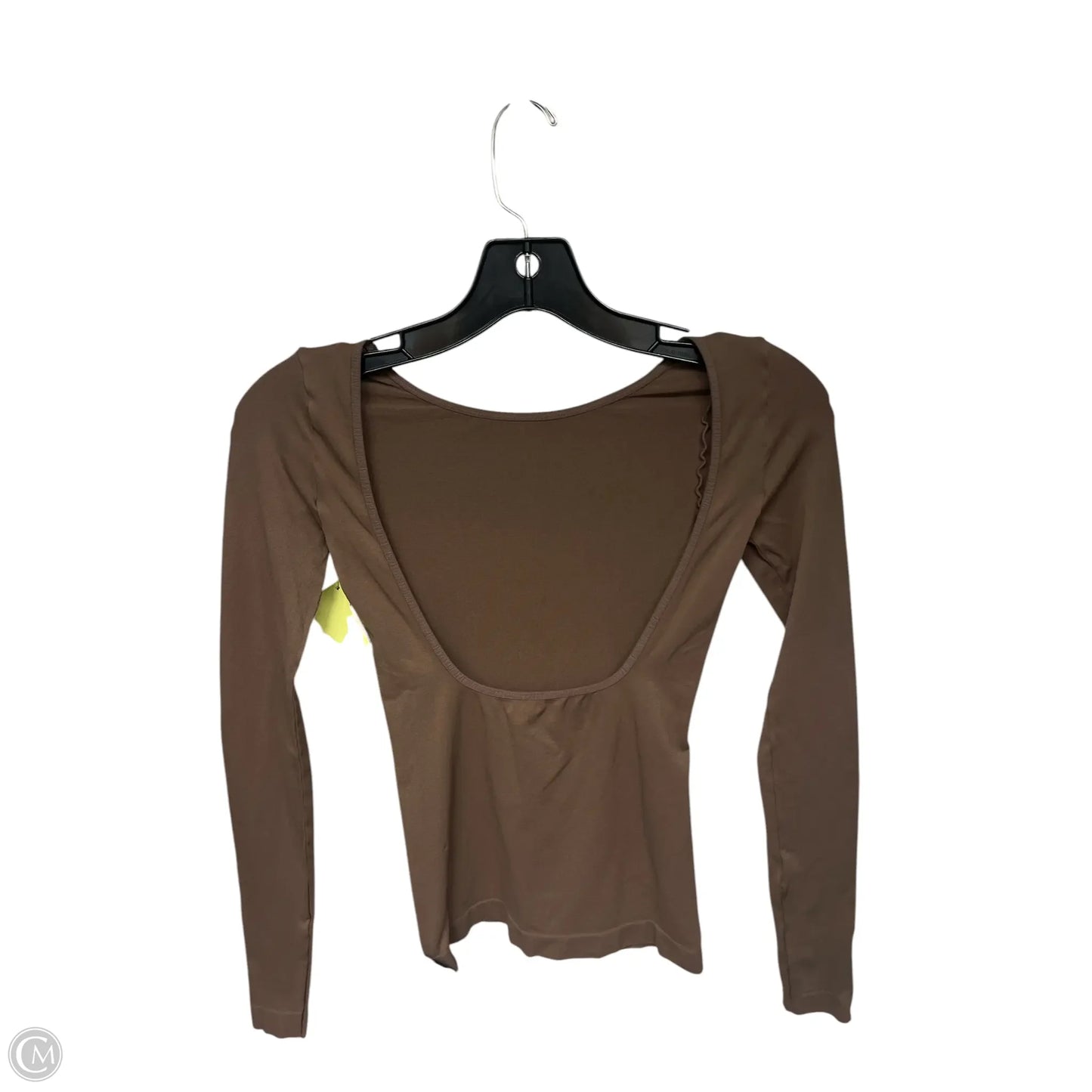 Top Long Sleeve Basic By Free People In Brown, Size: Xs