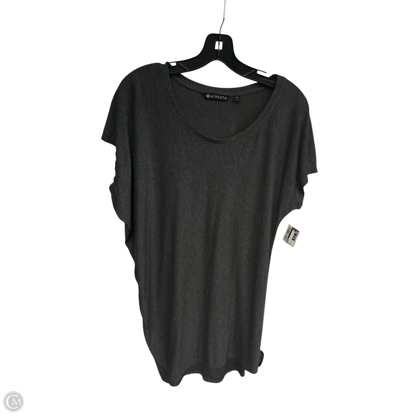 Top Short Sleeve By Athleta In Grey, Size: M