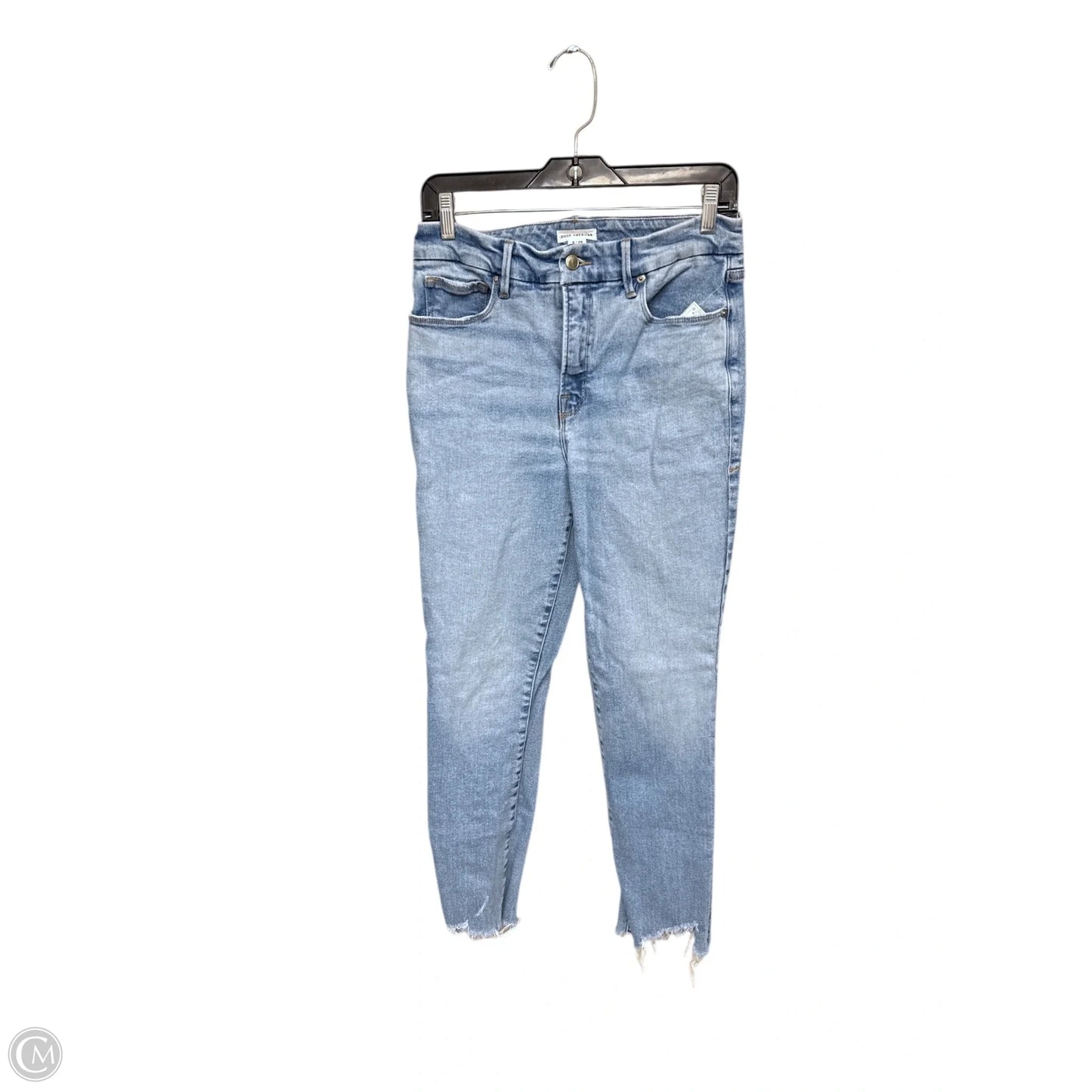 Jeans Straight By Good American In Blue Denim, Size: 8