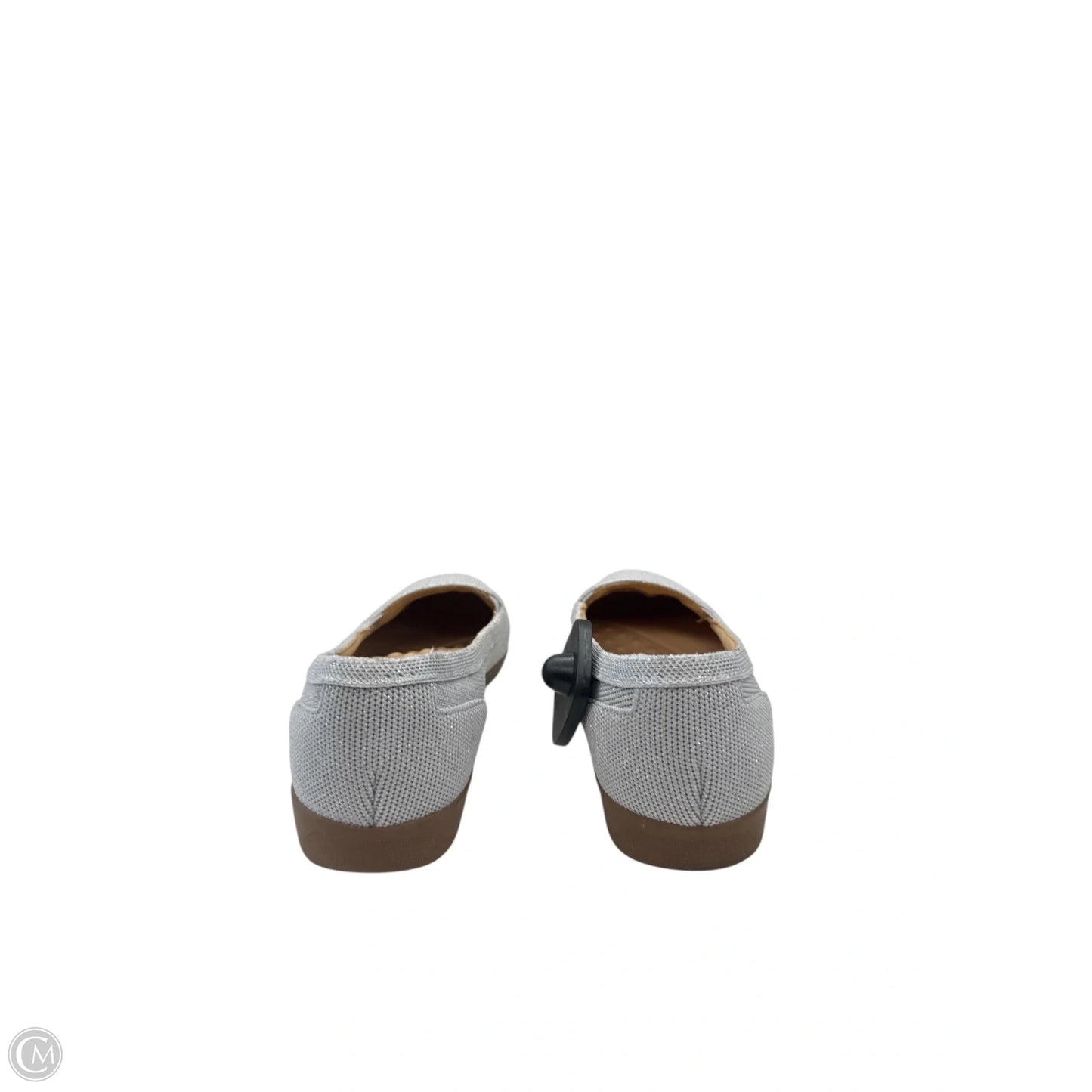 Shoes Flats By Easy Spirit In Silver, Size: 7
