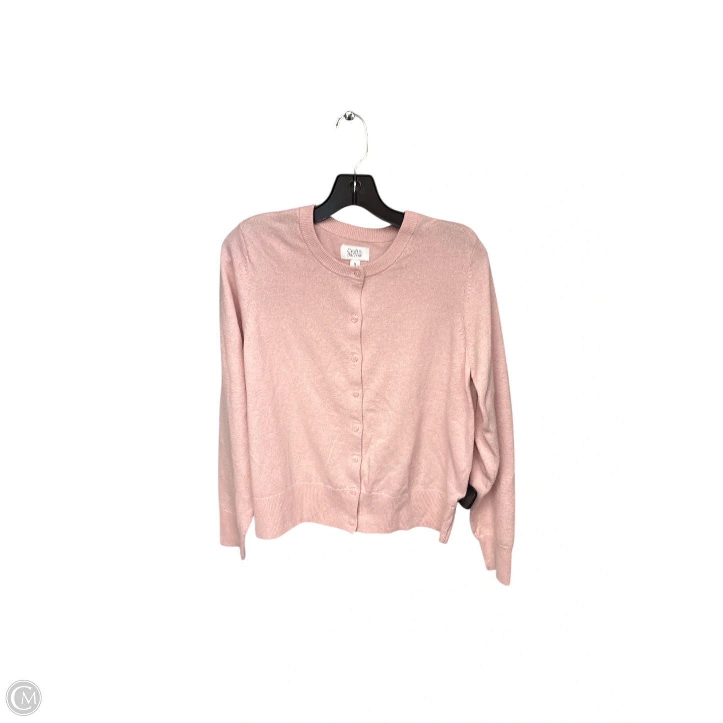 Cardigan By Croft And Barrow In Pink, Size: M