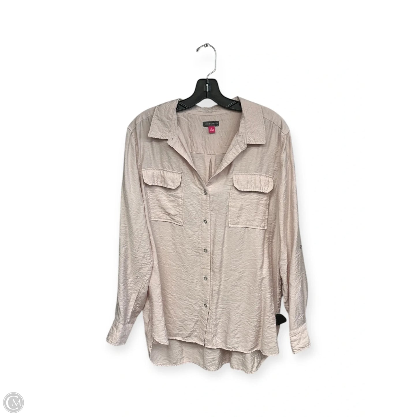 Top Long Sleeve By Vince Camuto In Pink, Size: L
