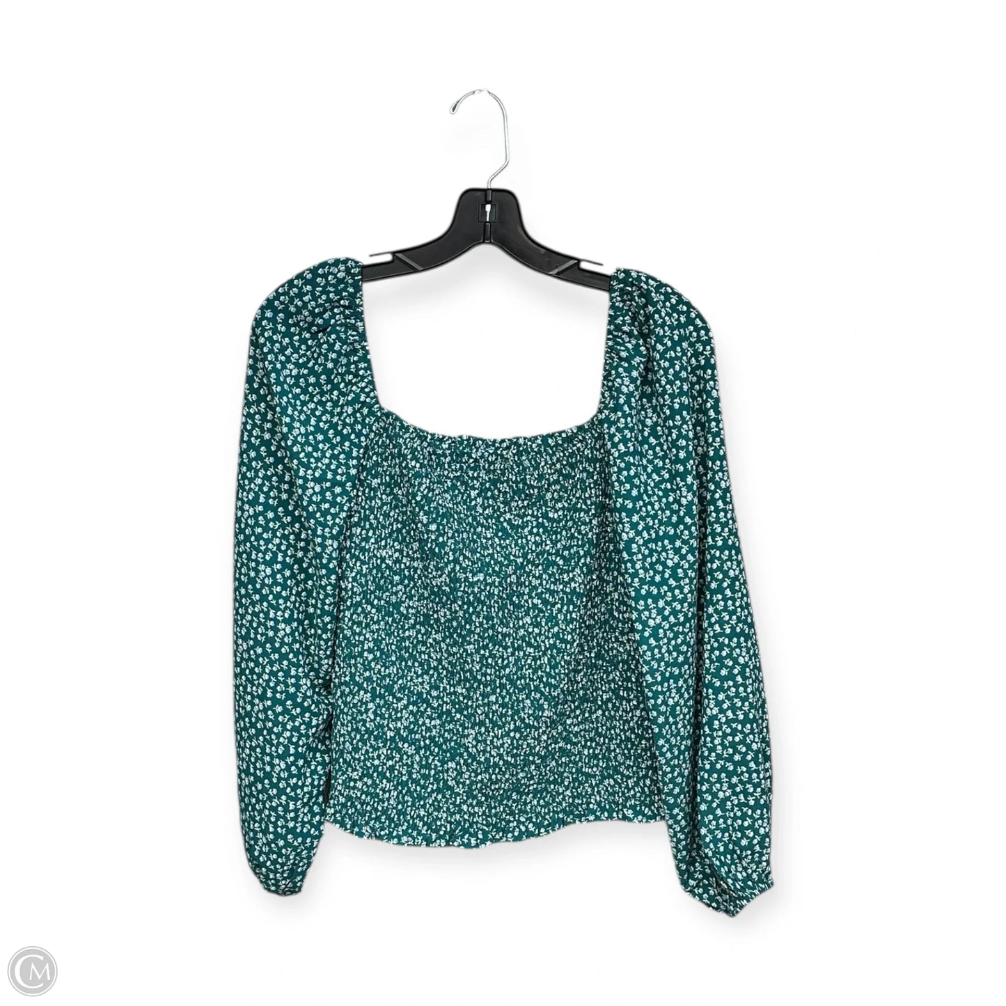 Top Long Sleeve By Clothes Mentor In Green, Size: L